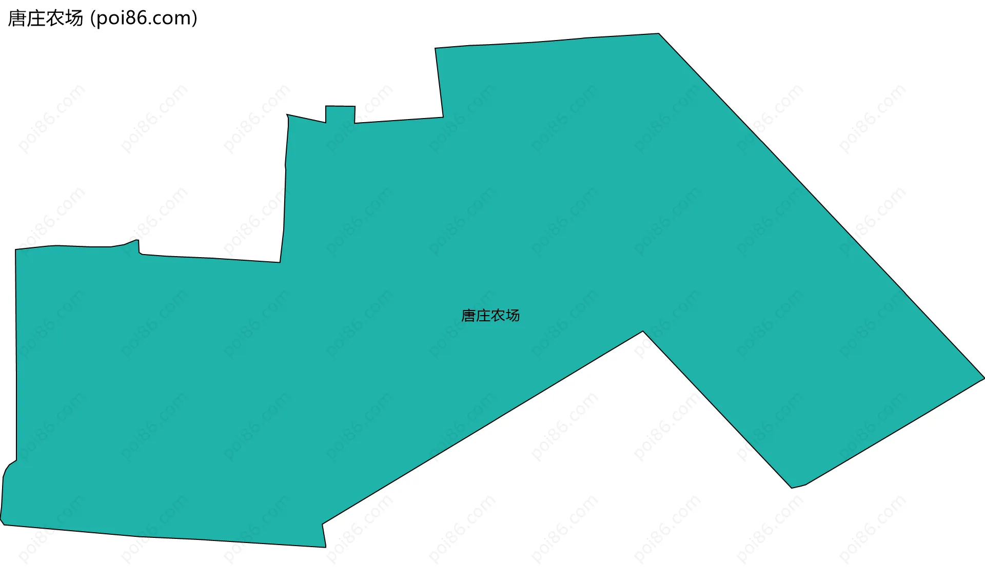 唐庄农场边界地图