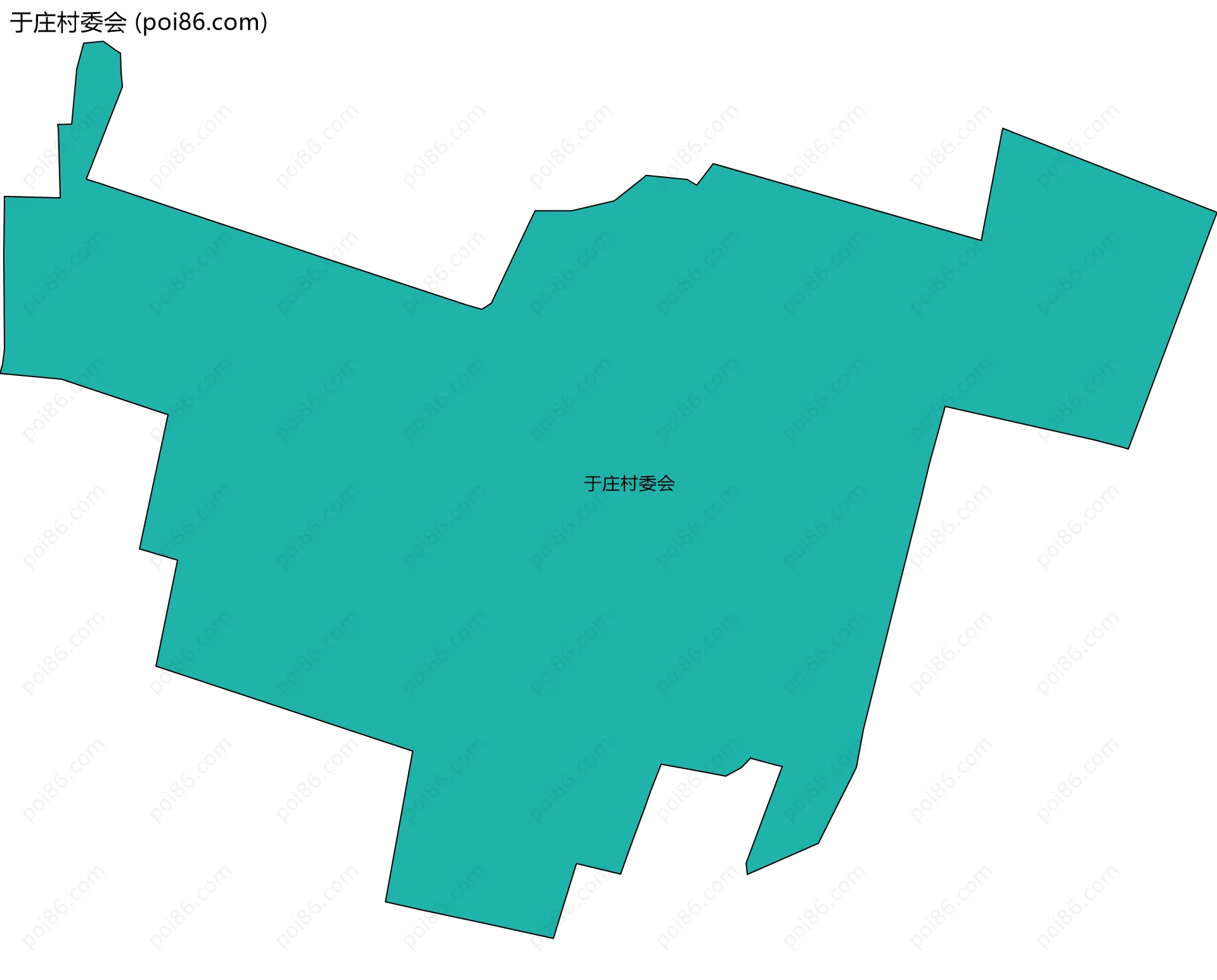 于庄村委会边界地图