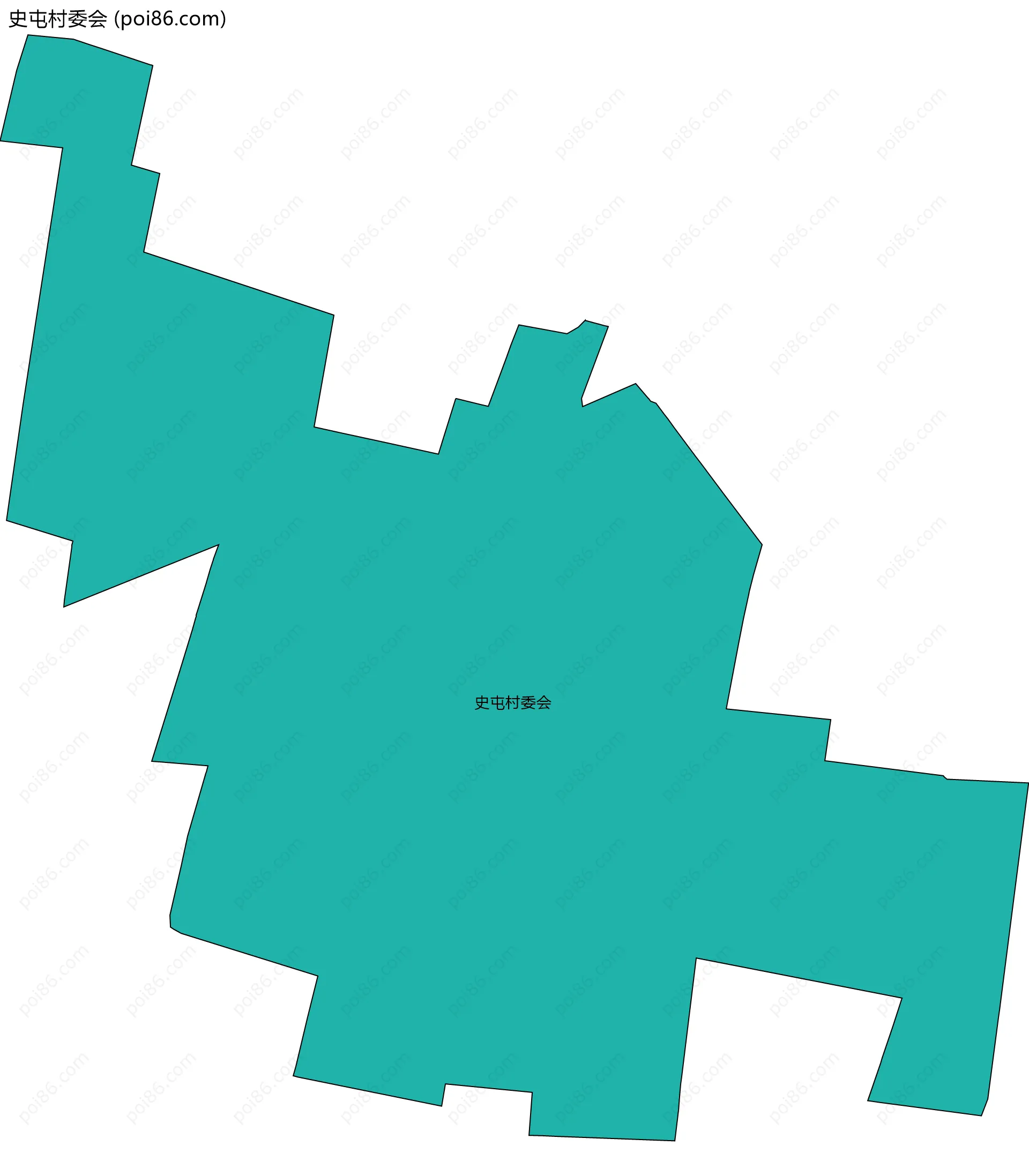 史屯村委会边界地图