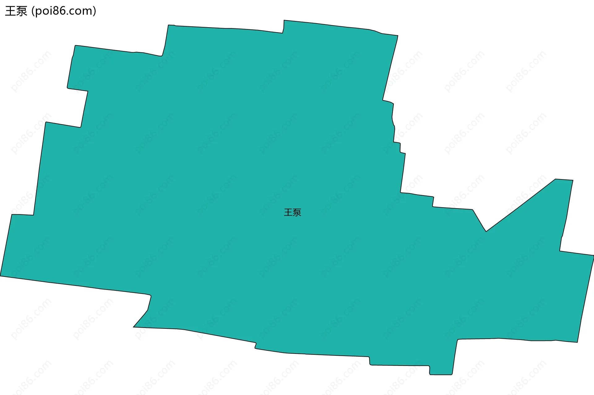 王泵边界地图