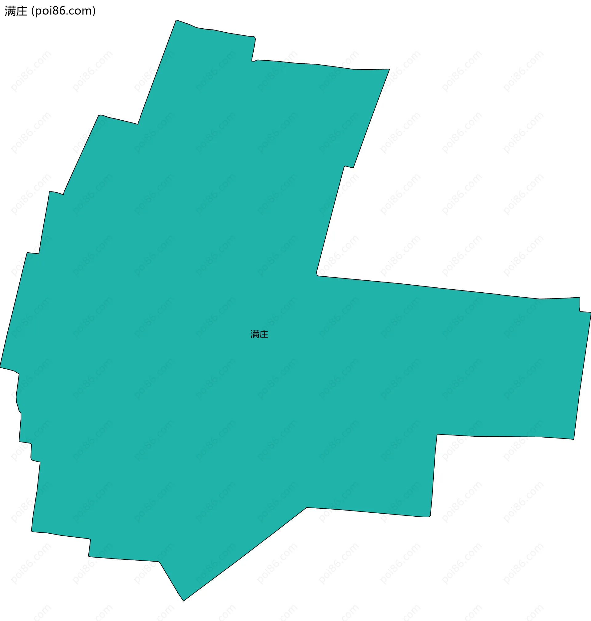 满庄边界地图