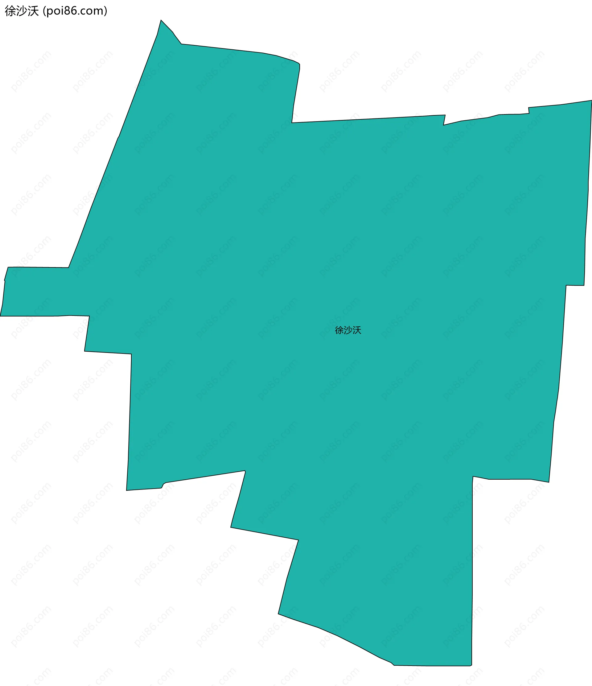 徐沙沃边界地图