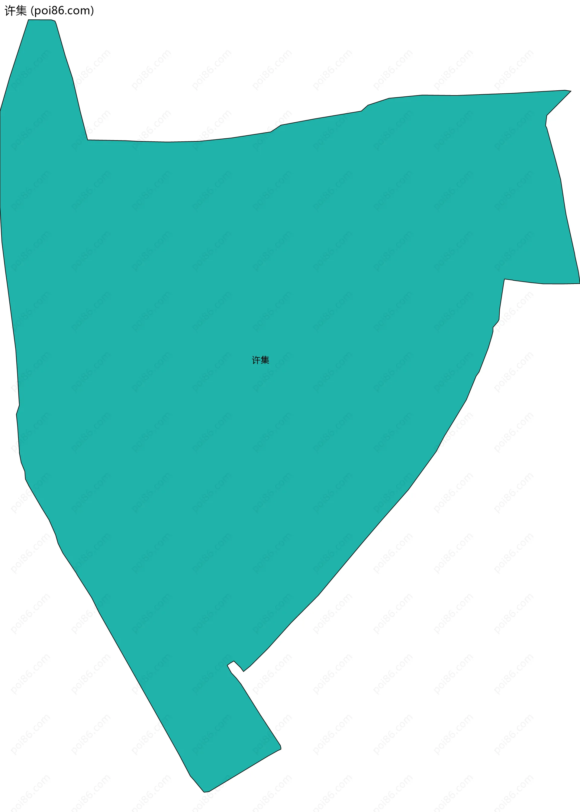 许集边界地图