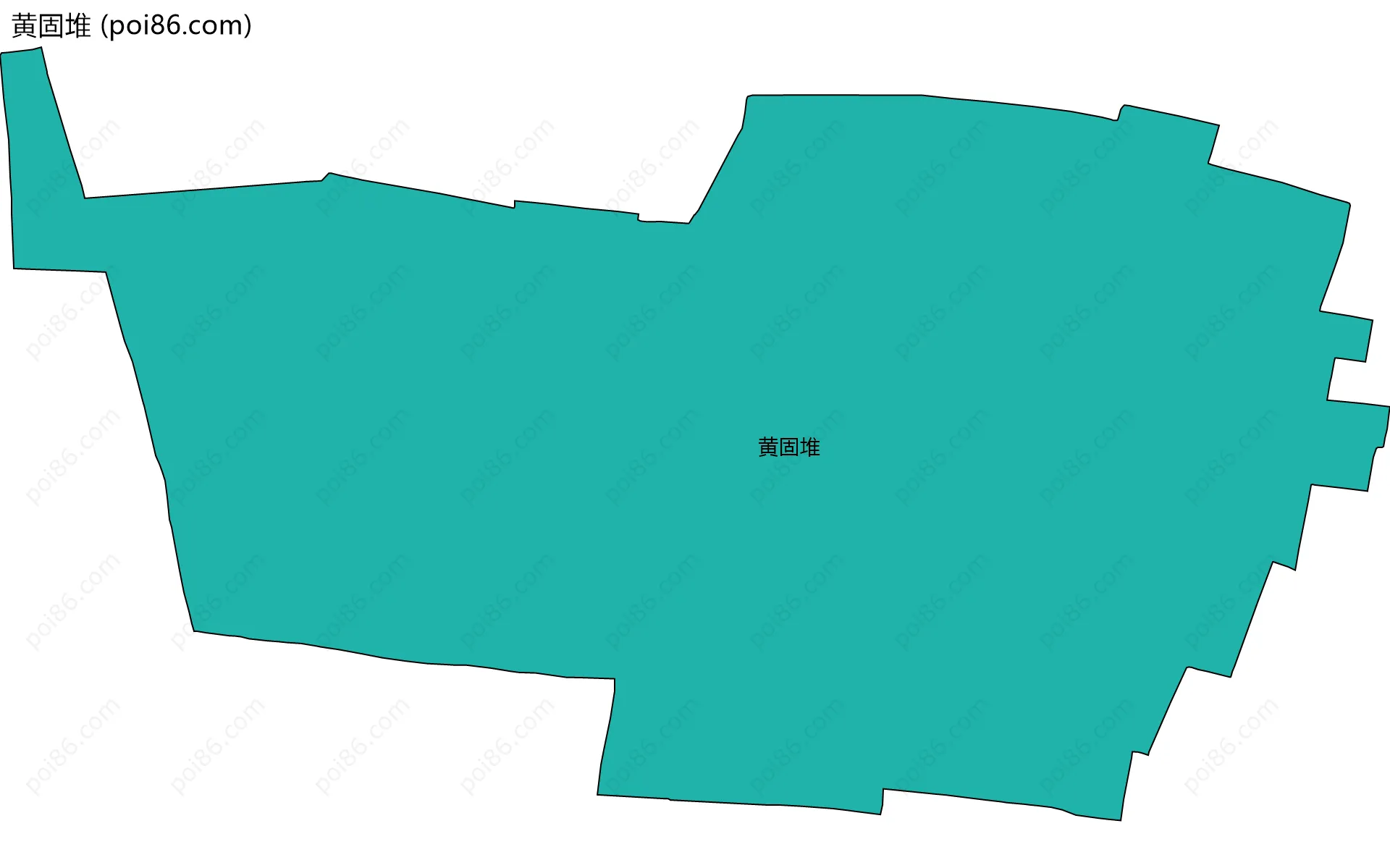 黄固堆边界地图