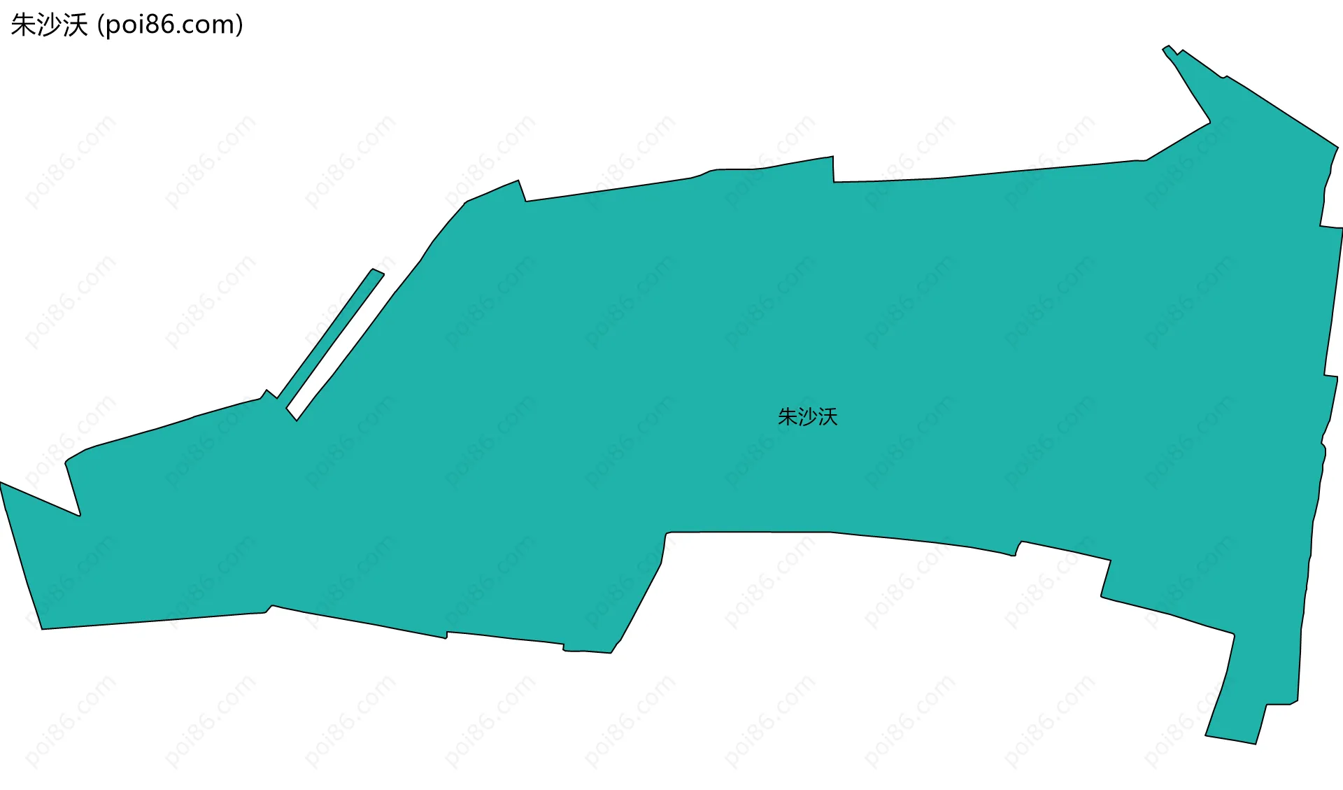 朱沙沃边界地图
