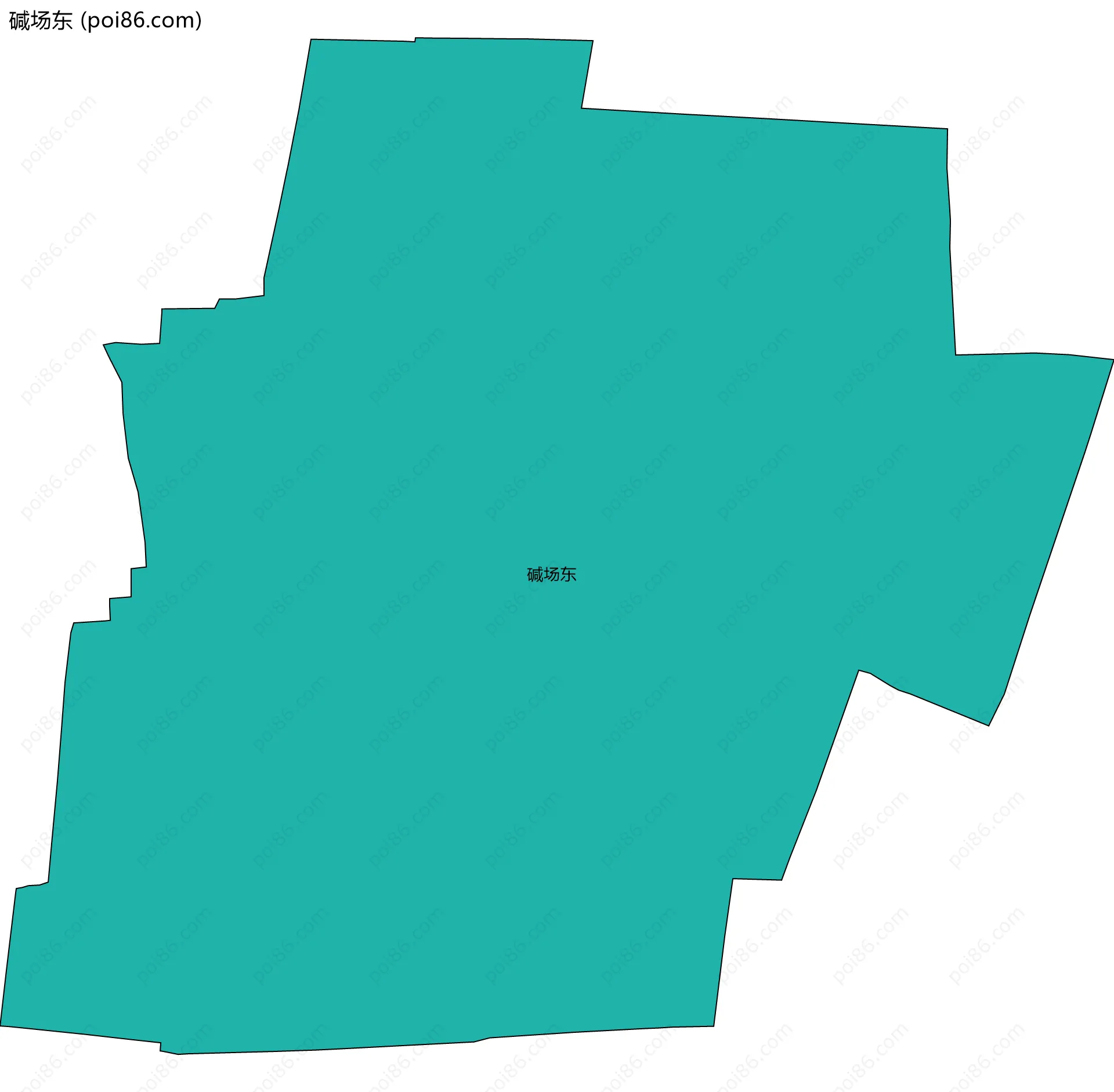 碱场东边界地图