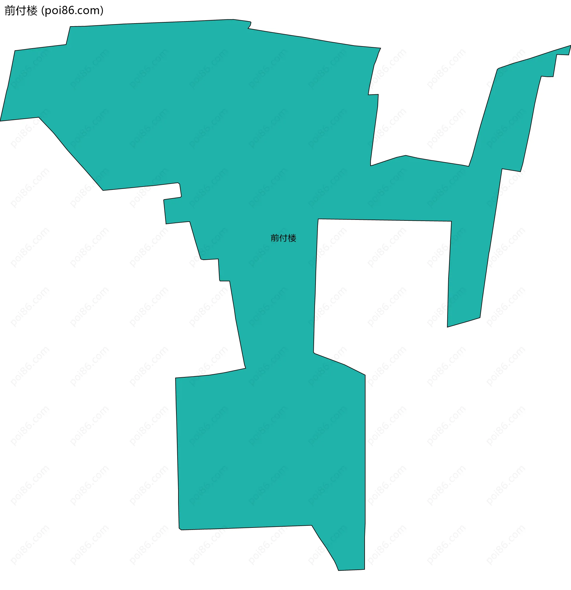前付楼边界地图