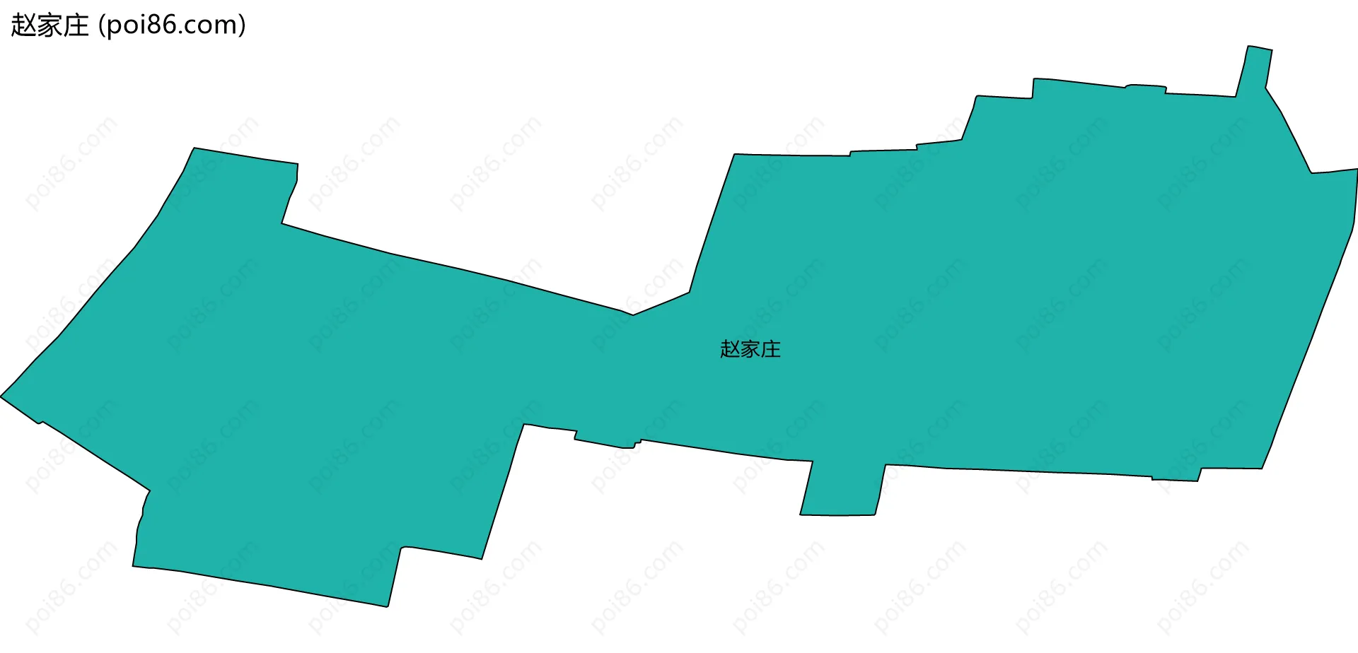 赵家庄边界地图