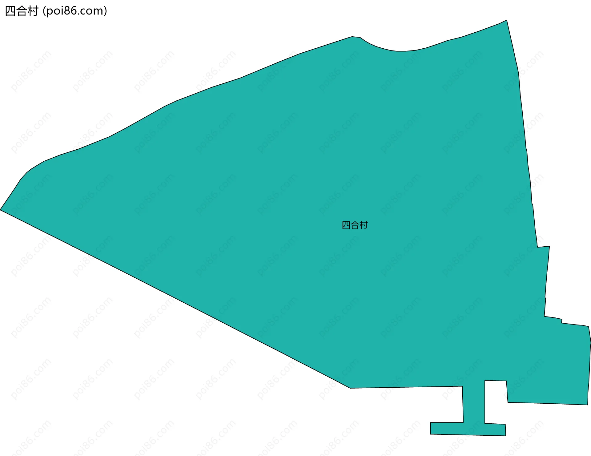 四合村边界地图