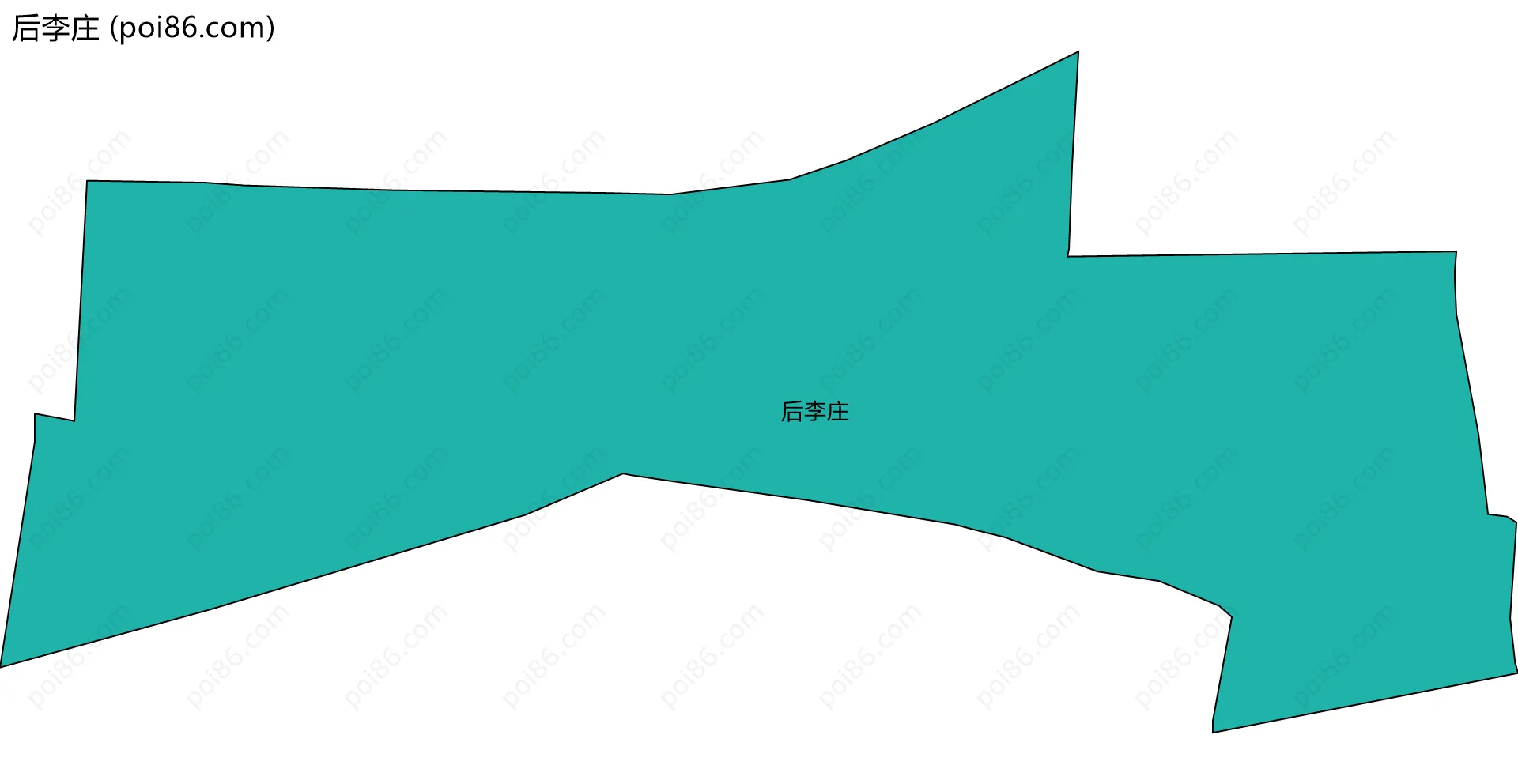 后李庄边界地图