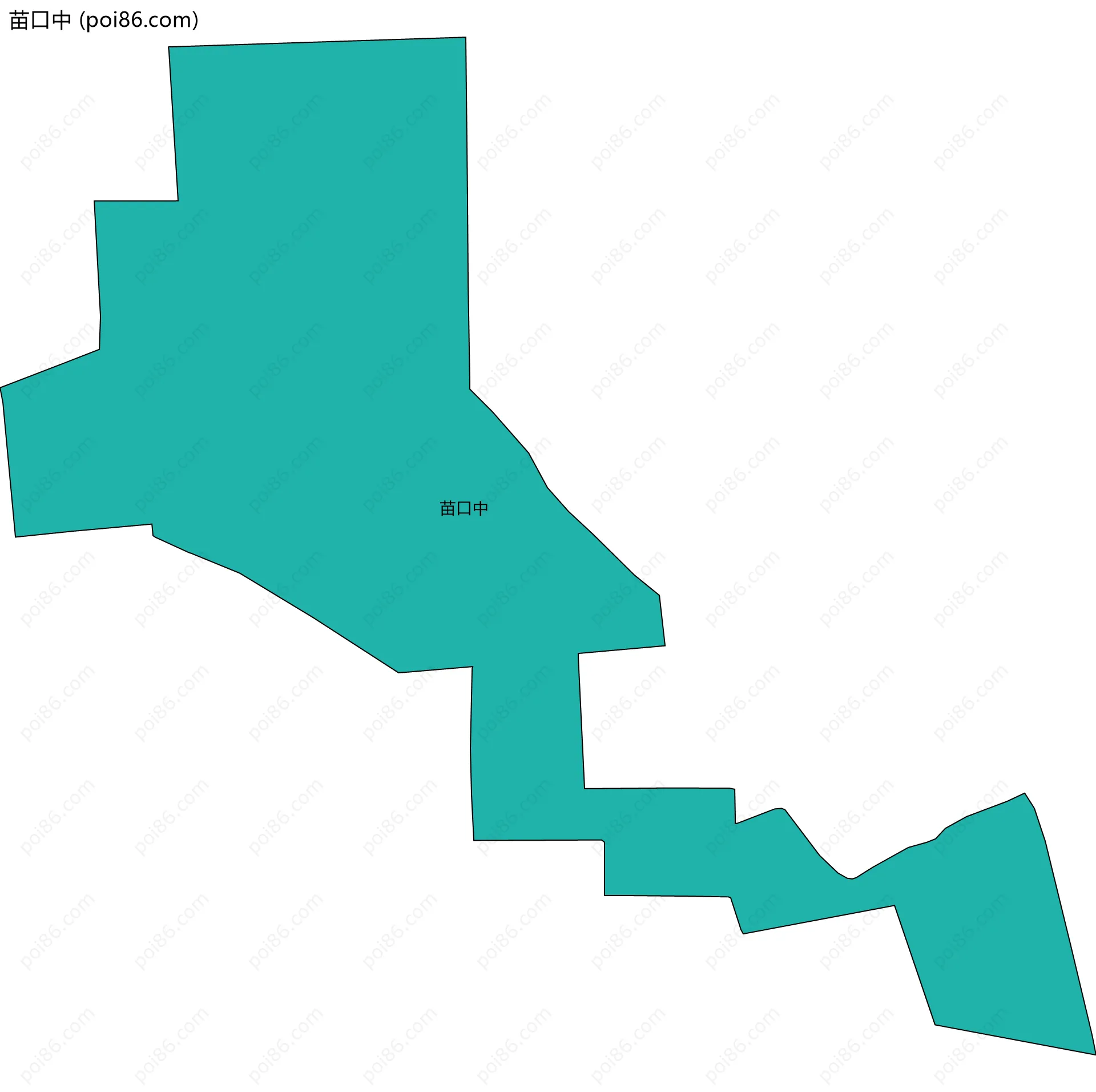 苗口中边界地图