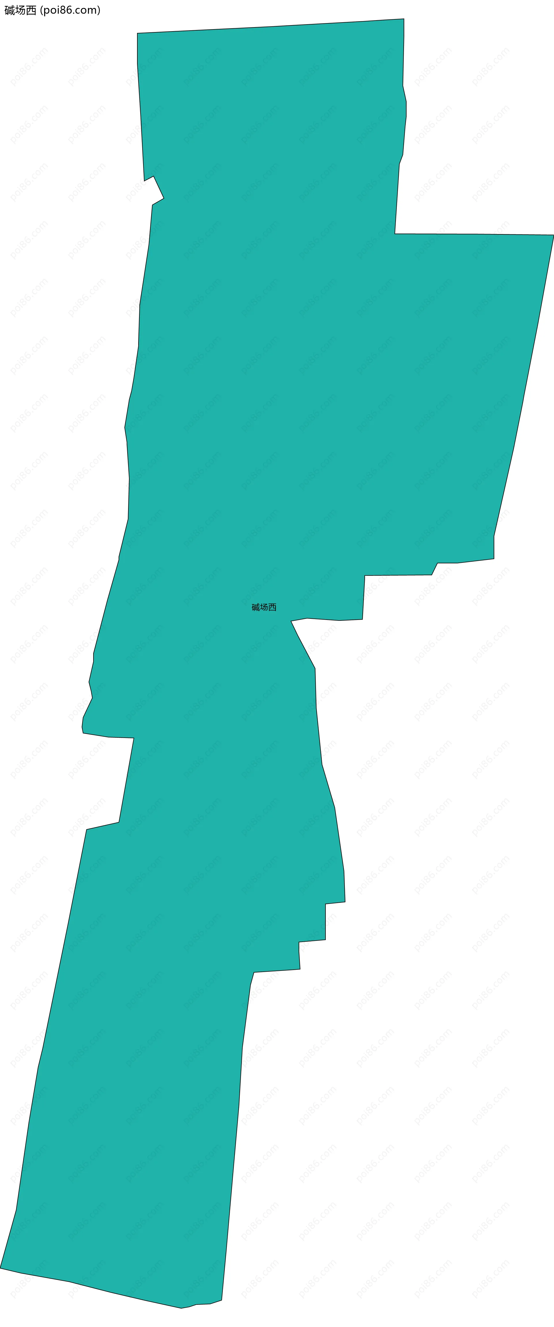 碱场西边界地图