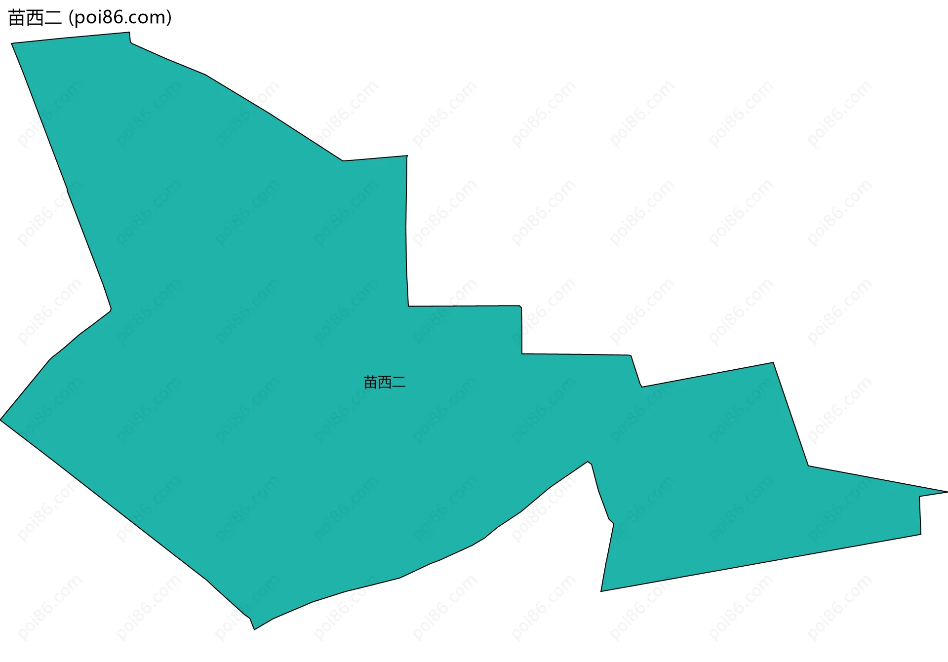 苗西二边界地图