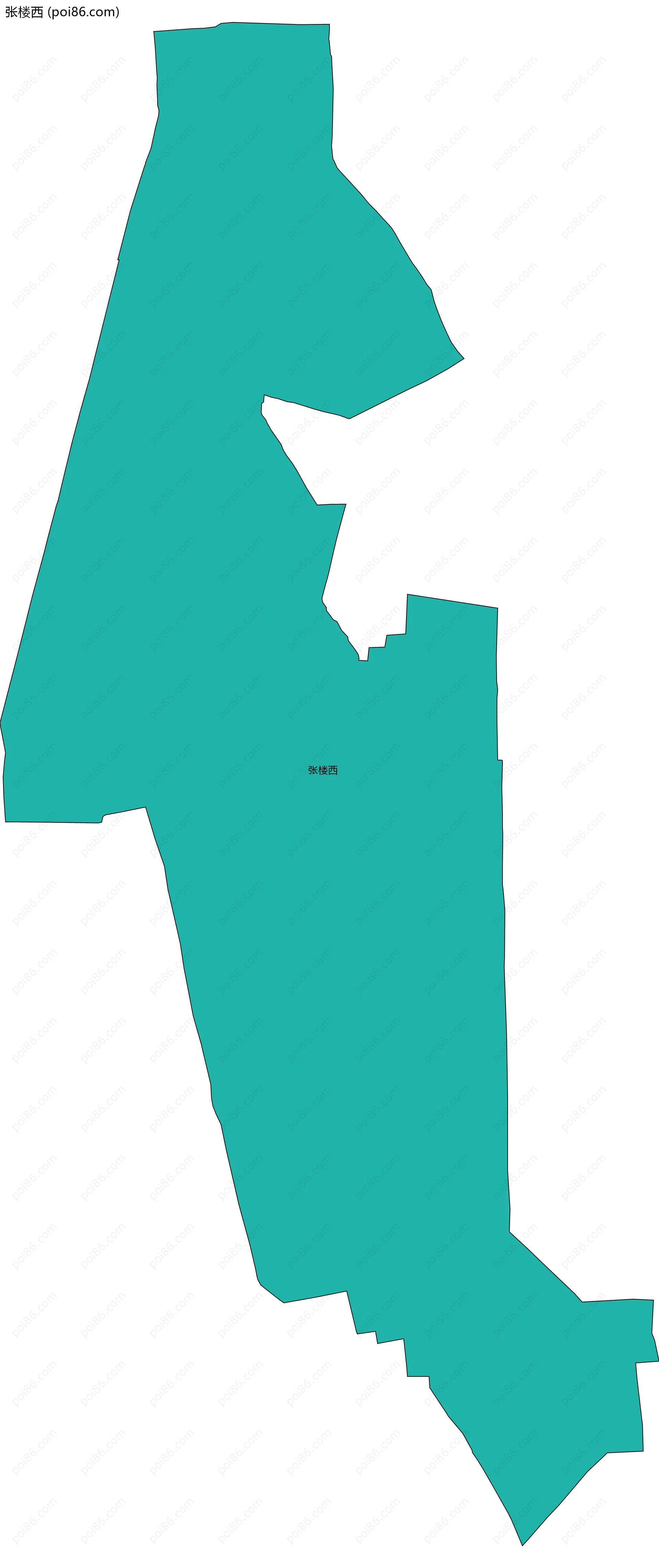 张楼西边界地图