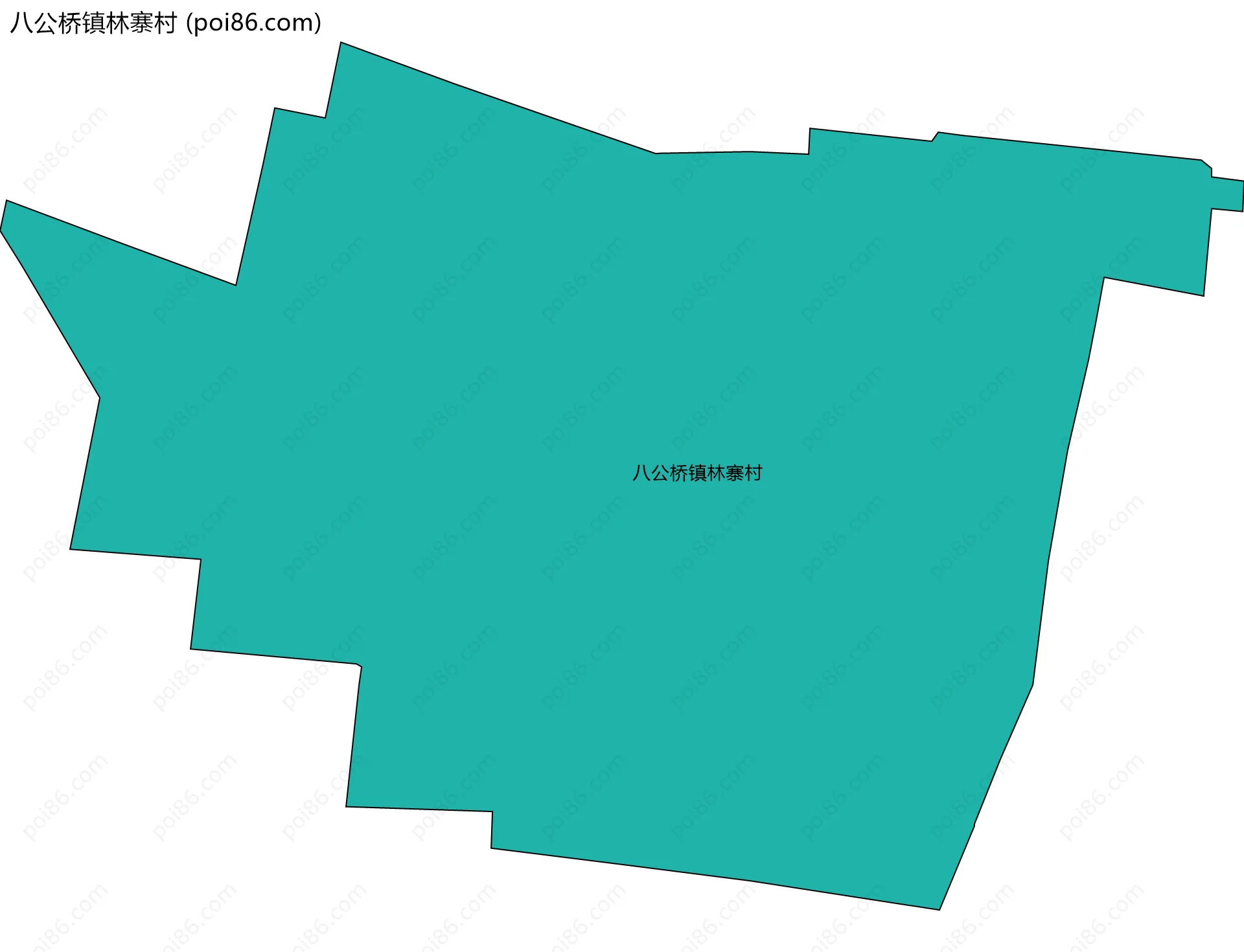 八公桥镇林寨村边界地图
