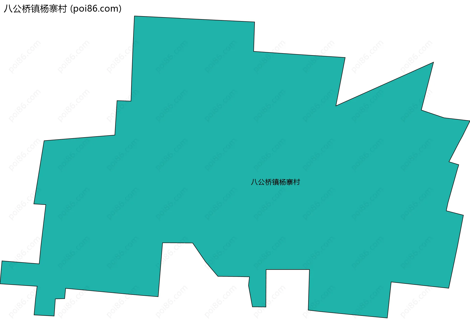 八公桥镇杨寨村边界地图