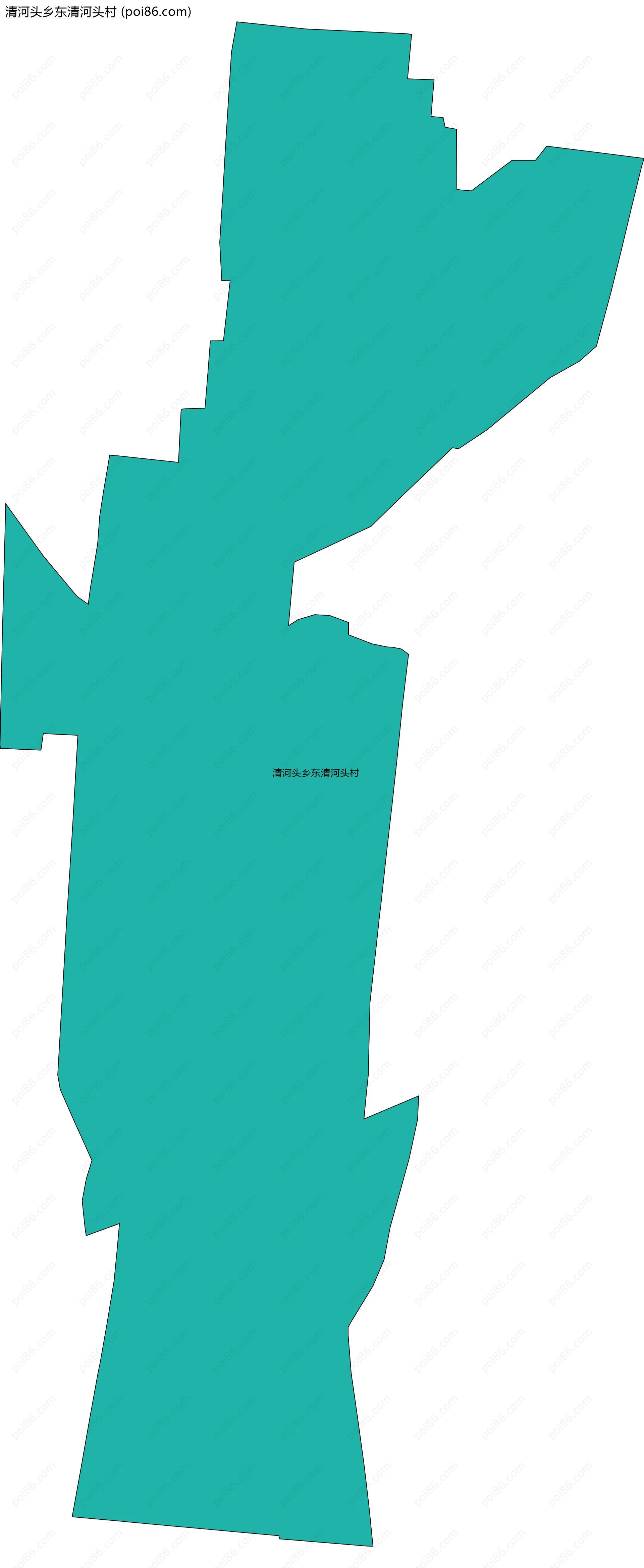 清河头乡东清河头村边界地图