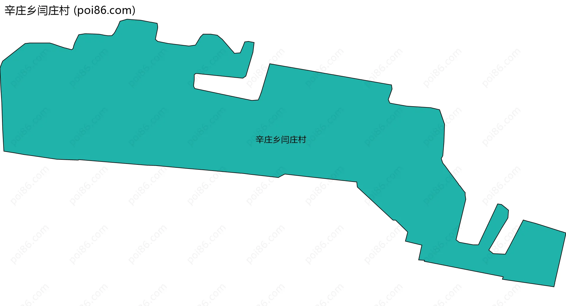 辛庄乡闫庄村边界地图