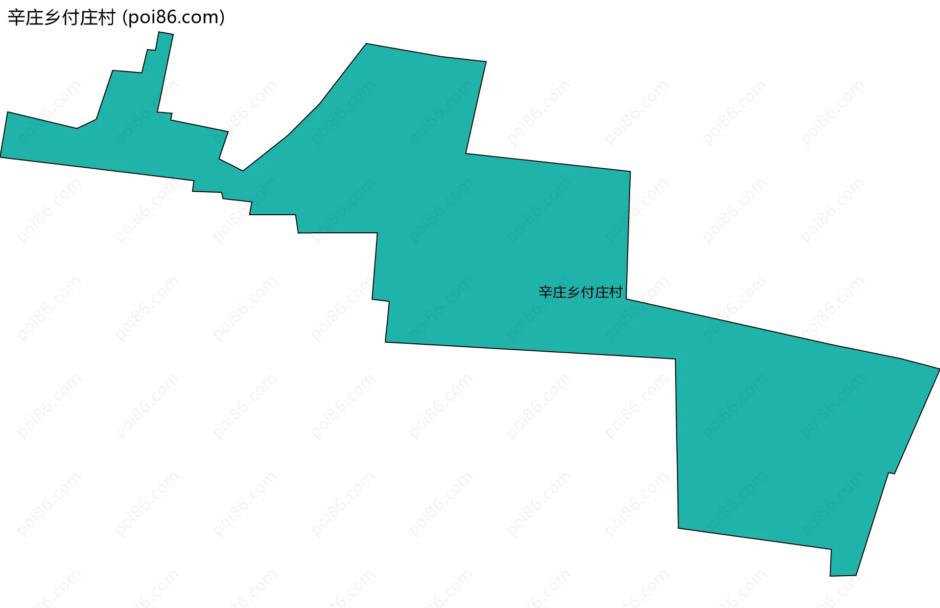 辛庄乡付庄村边界地图