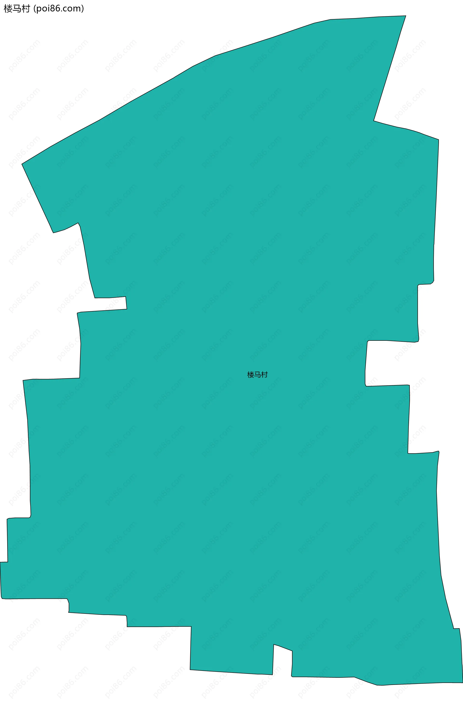 楼马村边界地图