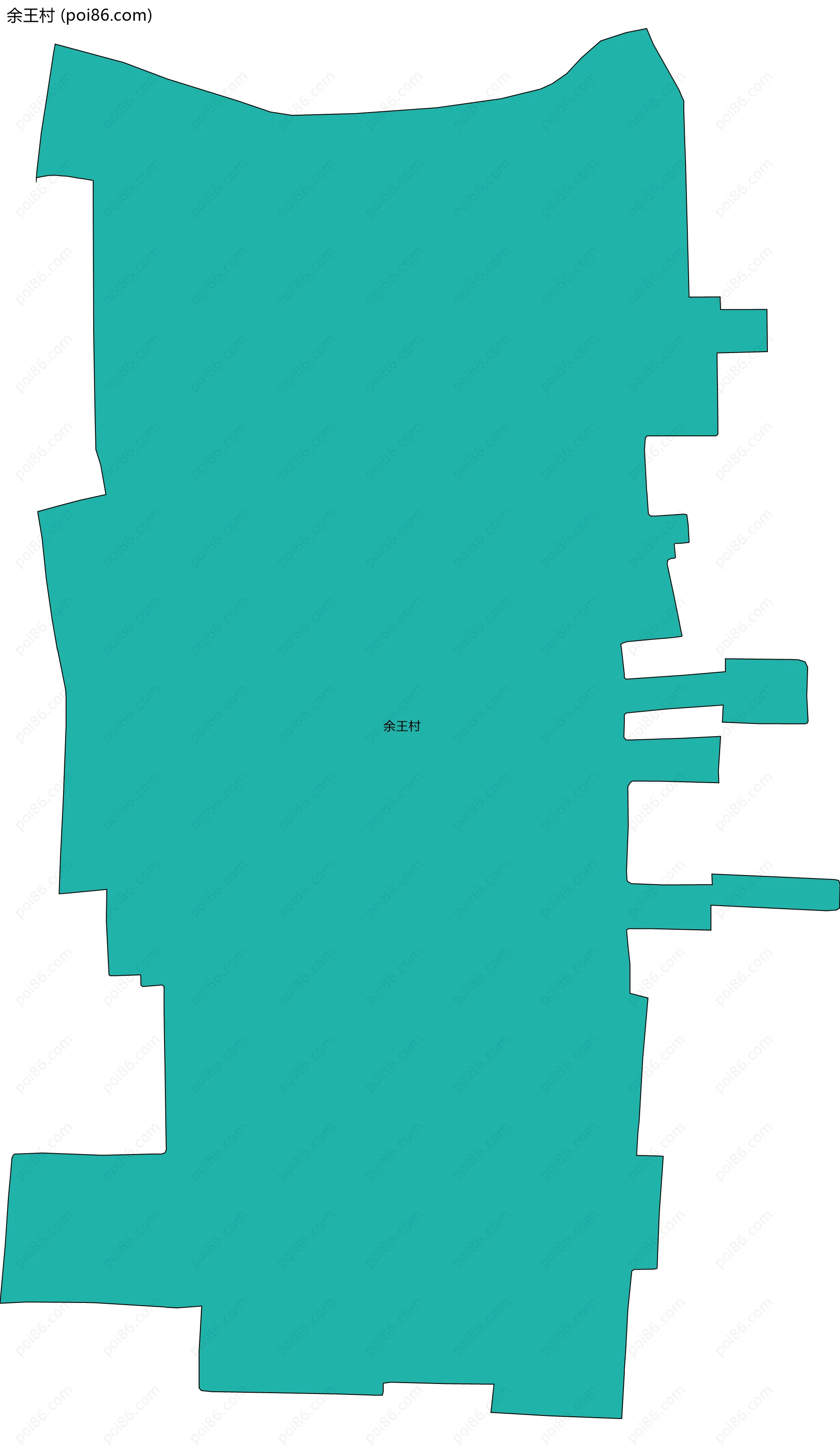 余王村边界地图