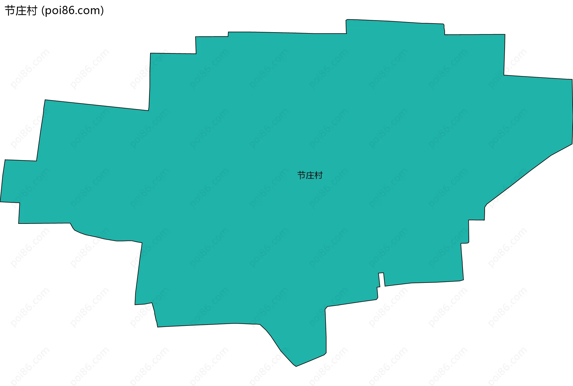 节庄村边界地图