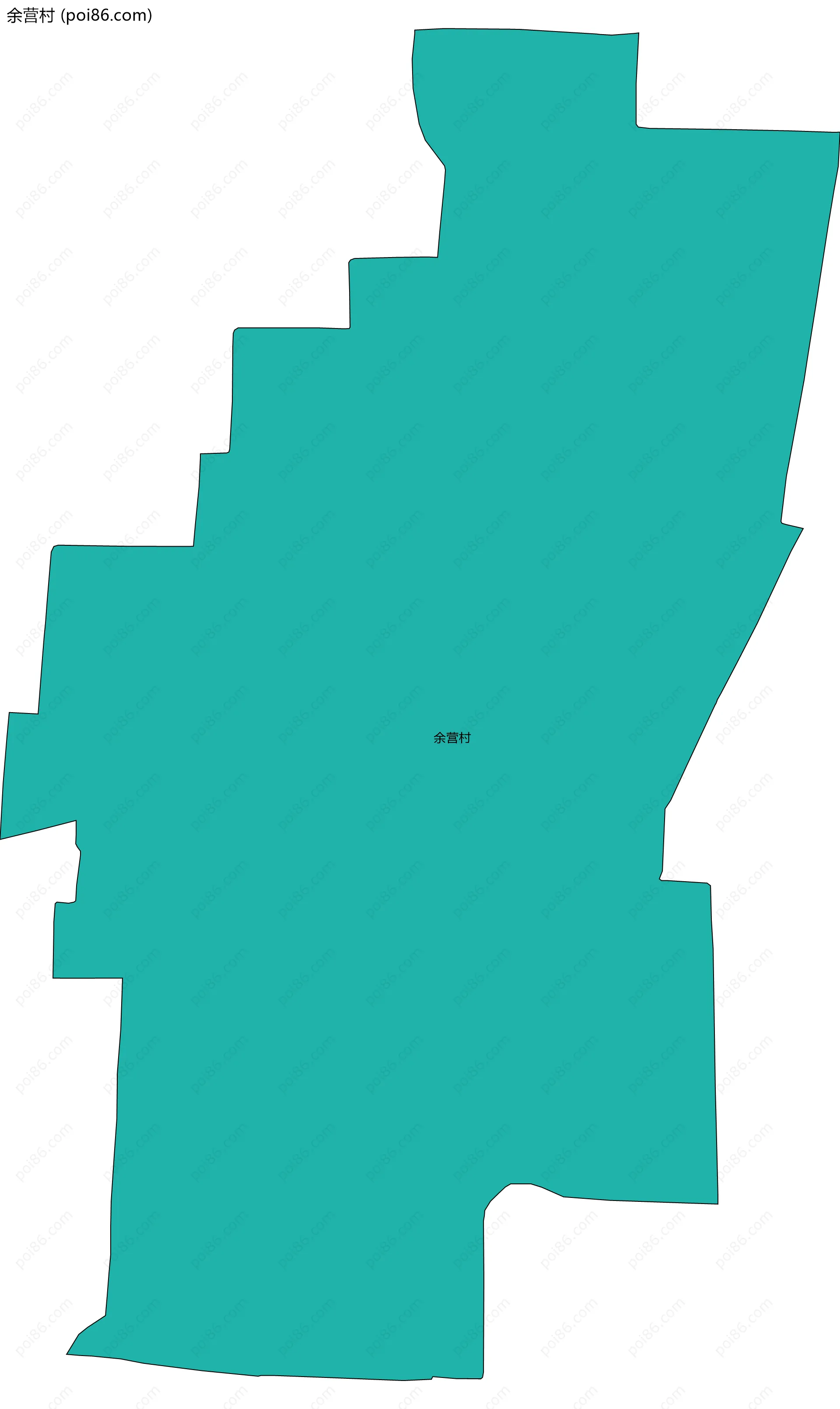 余营村边界地图