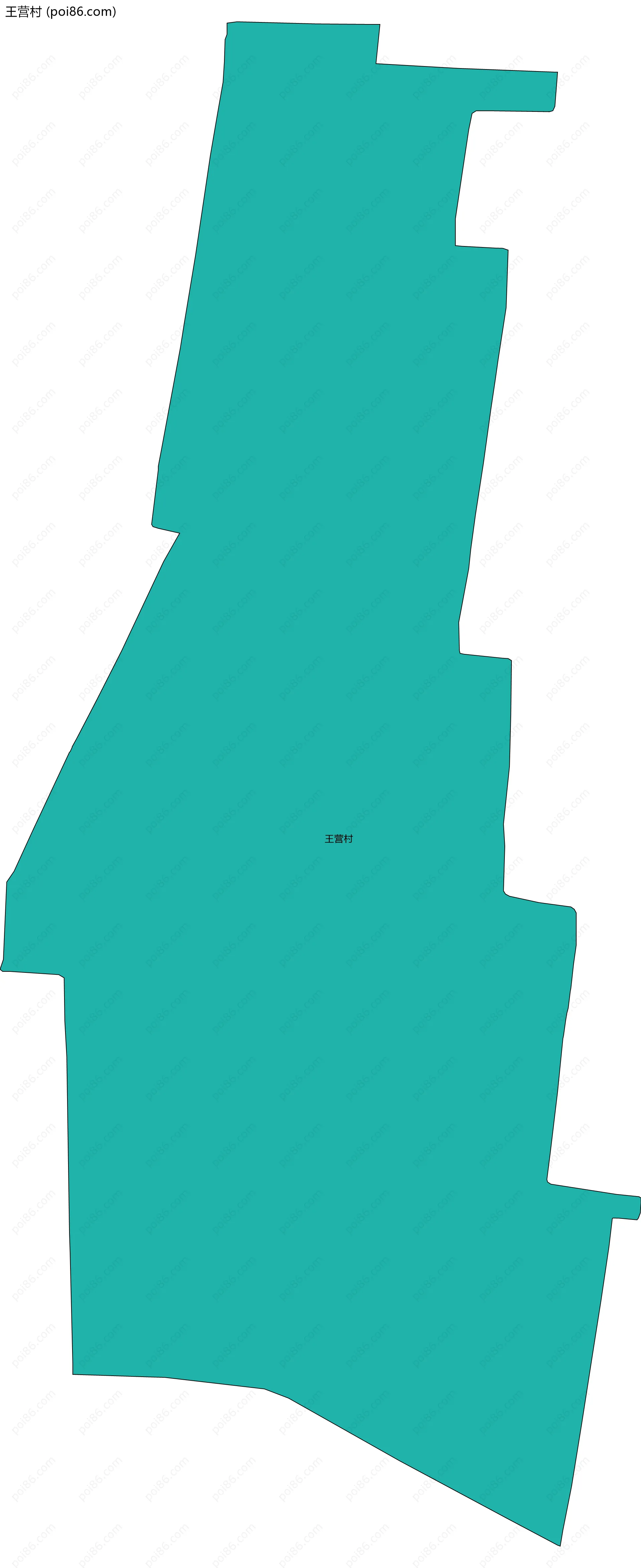 王营村边界地图