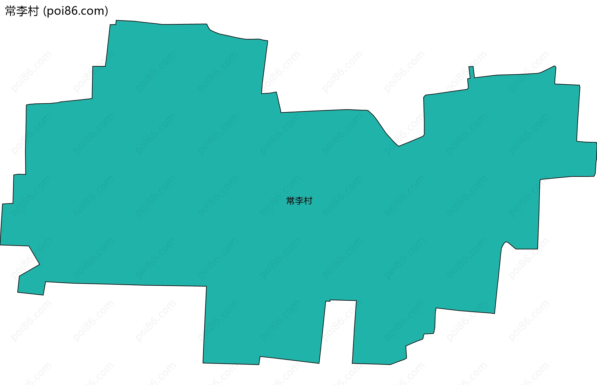 常李村边界地图