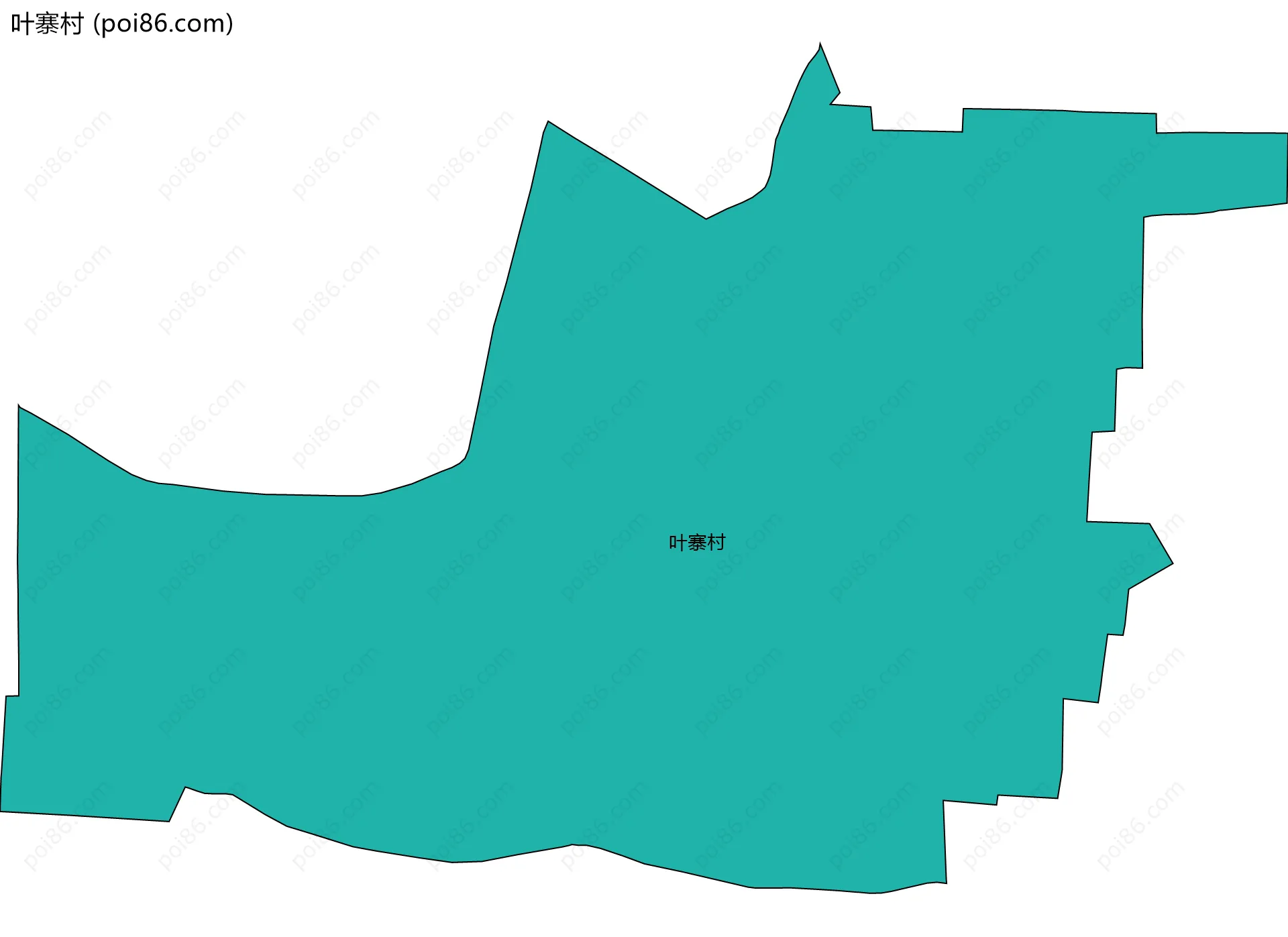 叶寨村边界地图