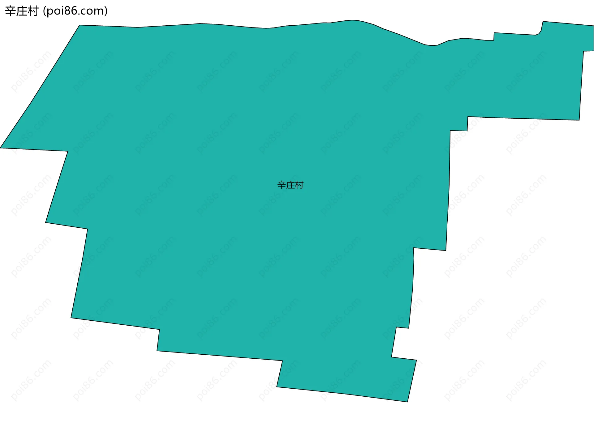 辛庄村边界地图