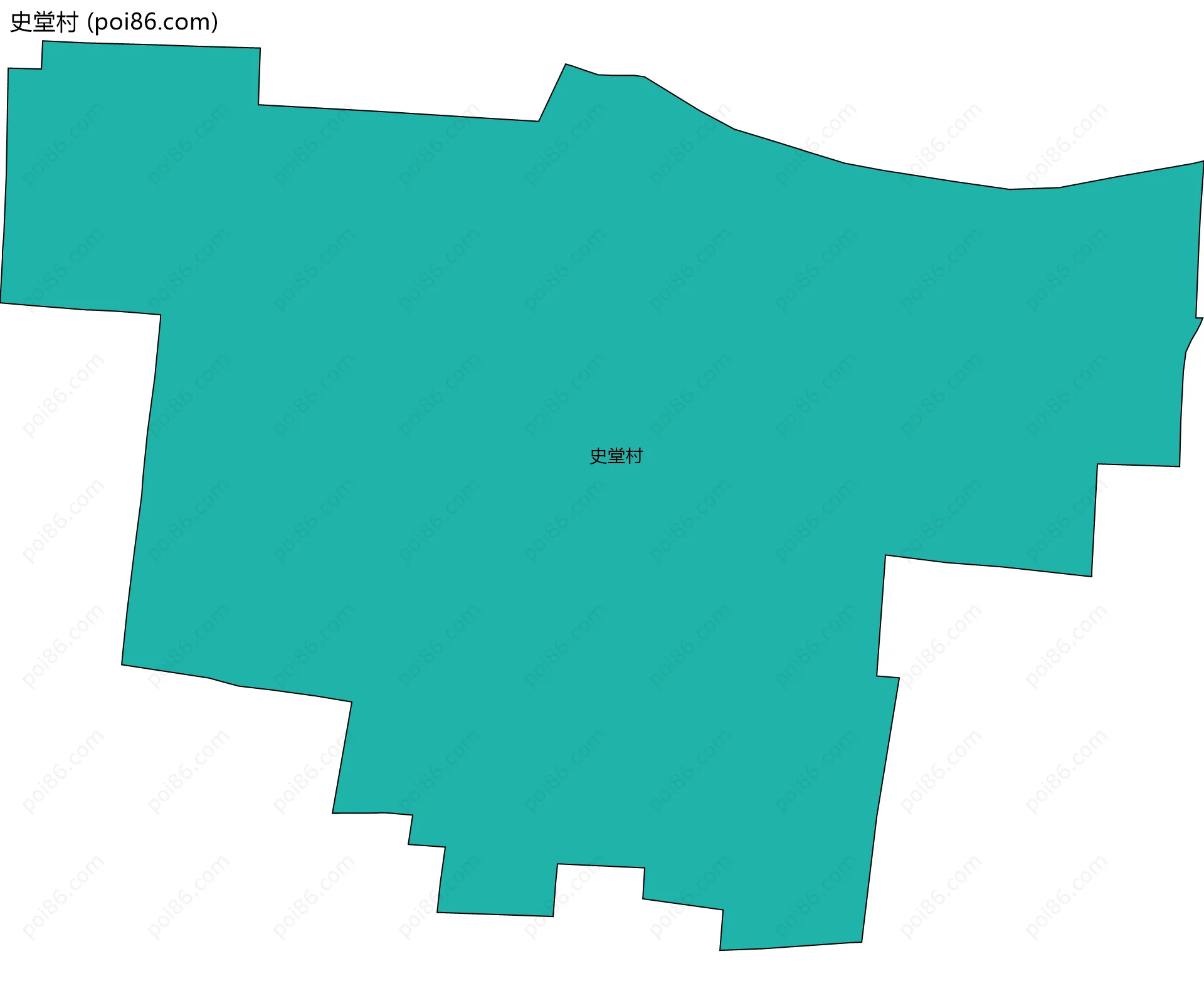 史堂村边界地图