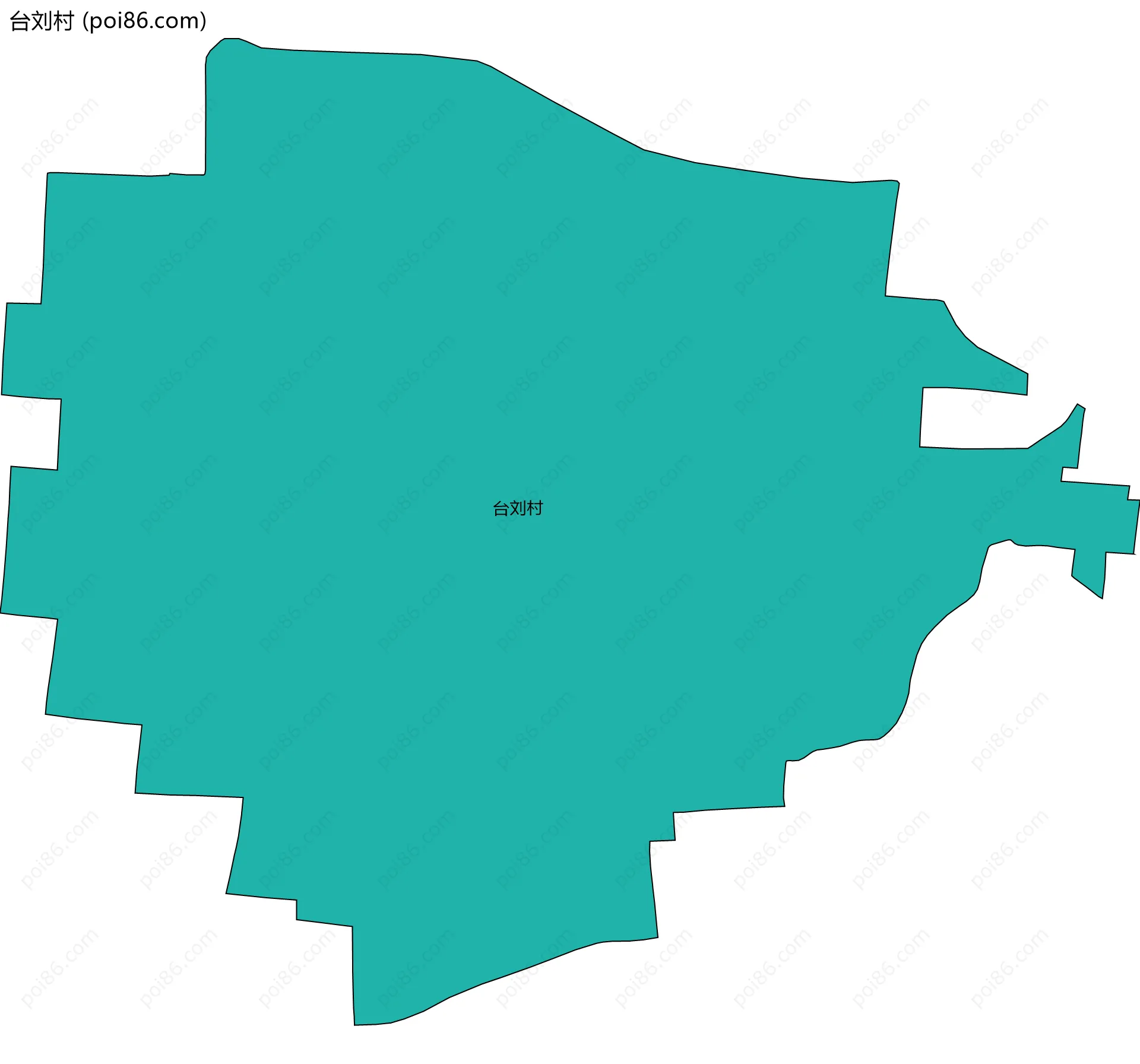 台刘村边界地图