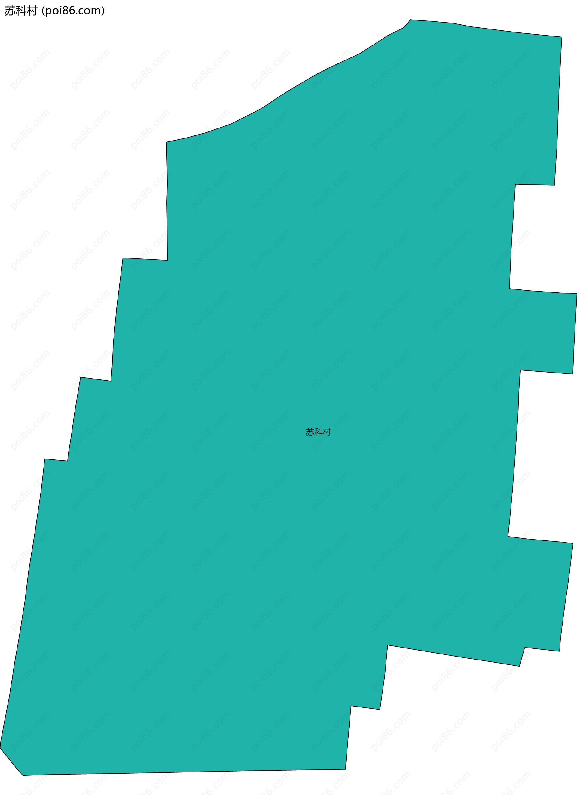 苏科村边界地图