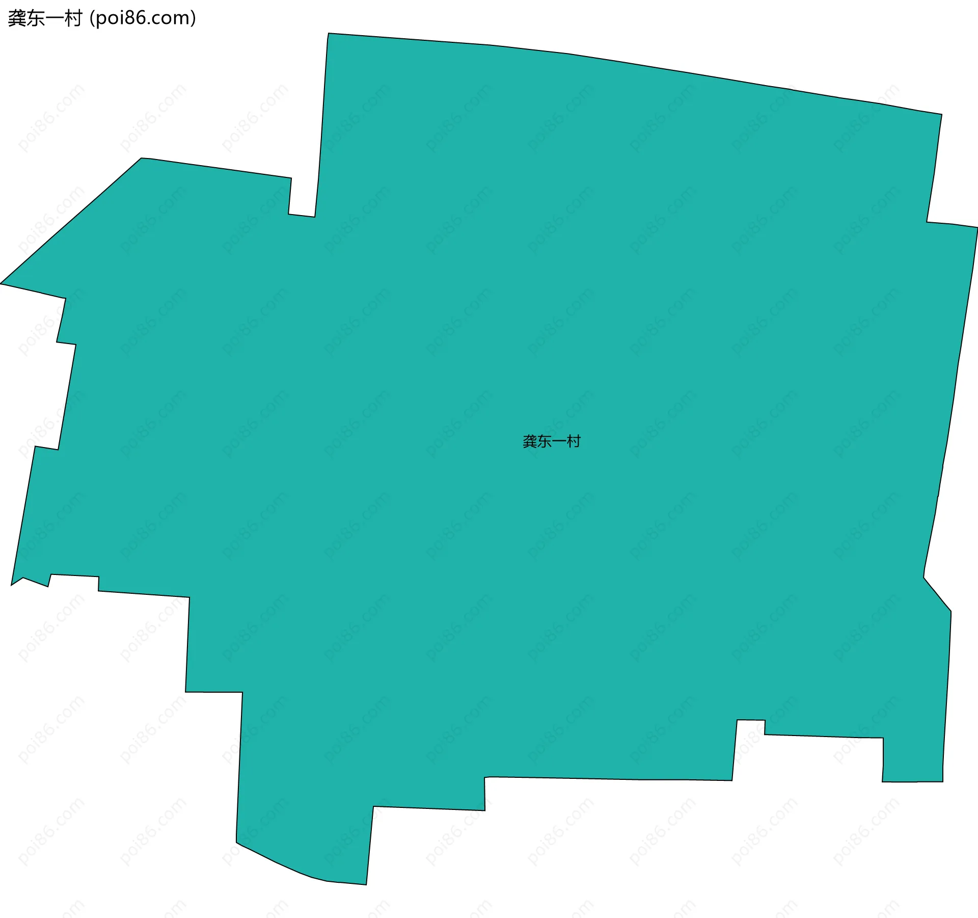 龚东一村边界地图