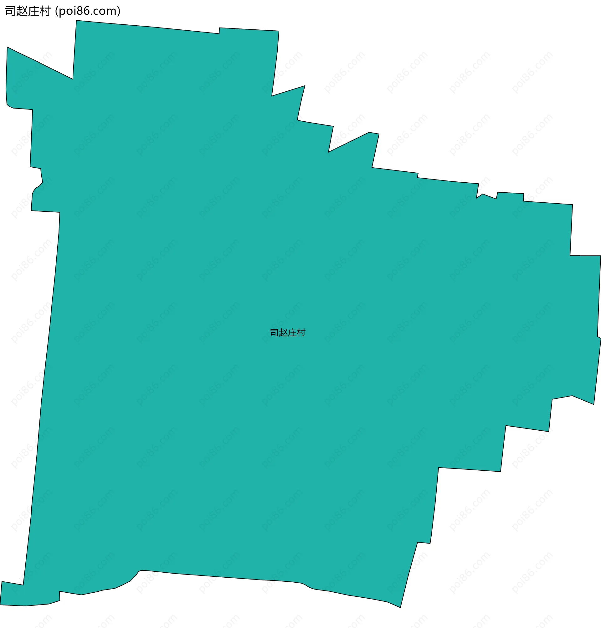 司赵庄村边界地图