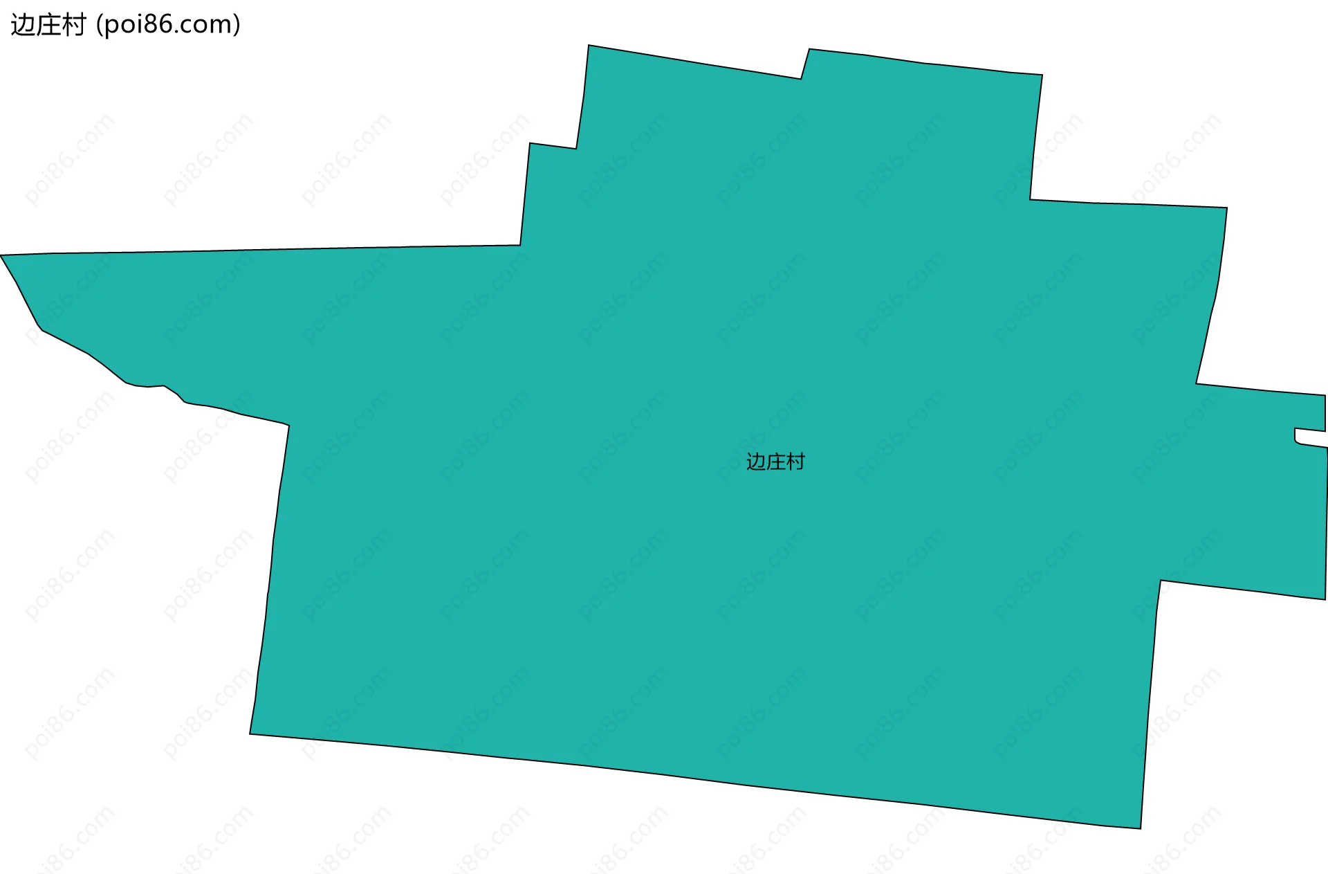 边庄村边界地图
