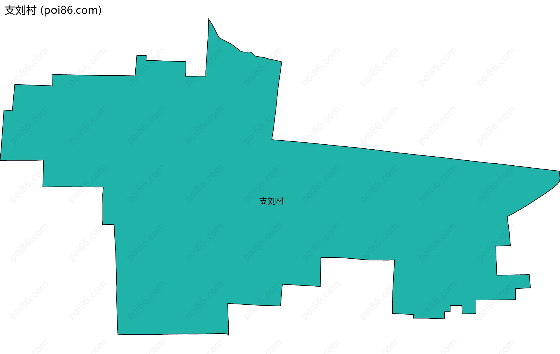 支刘村边界地图