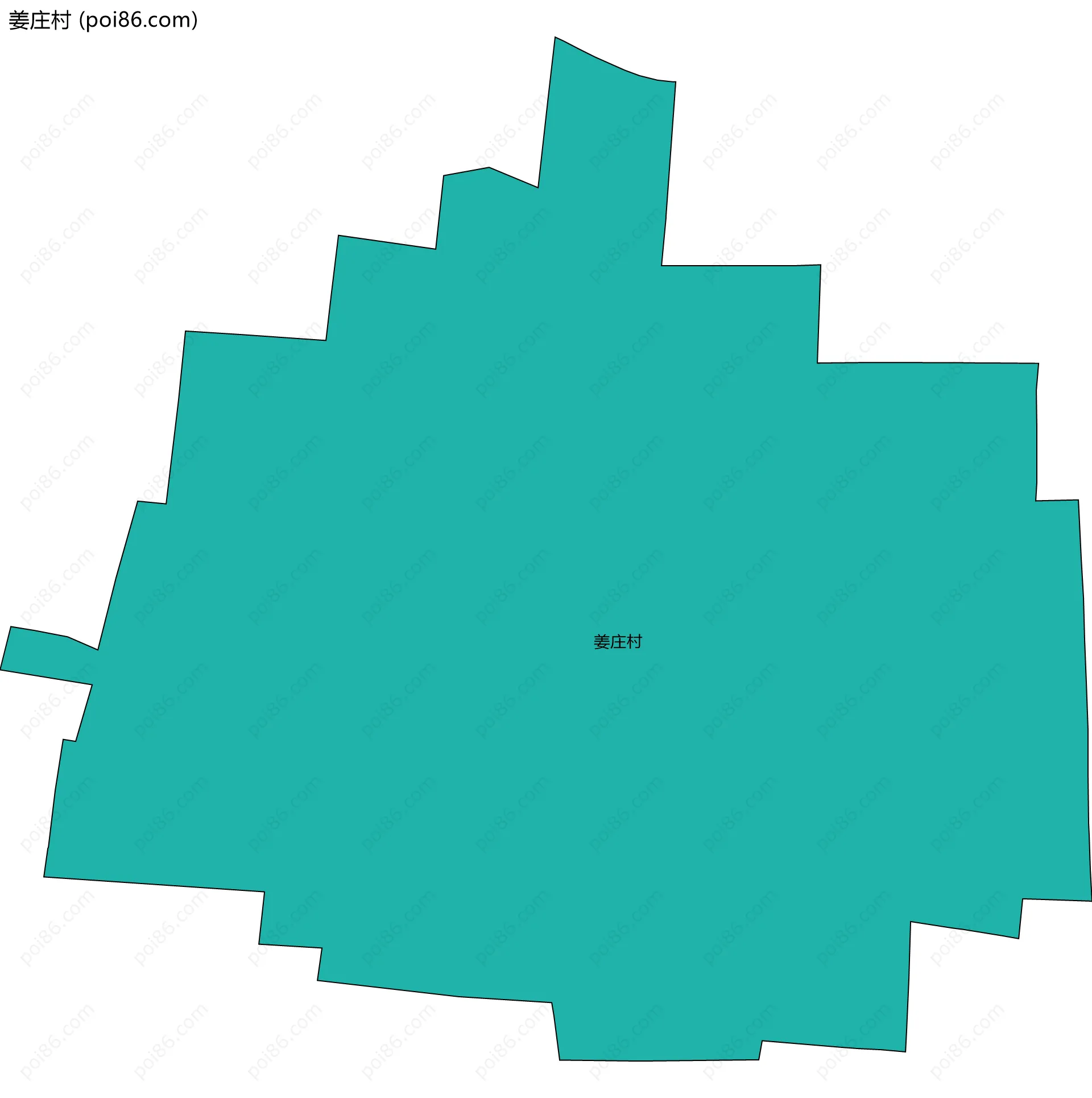 姜庄村边界地图