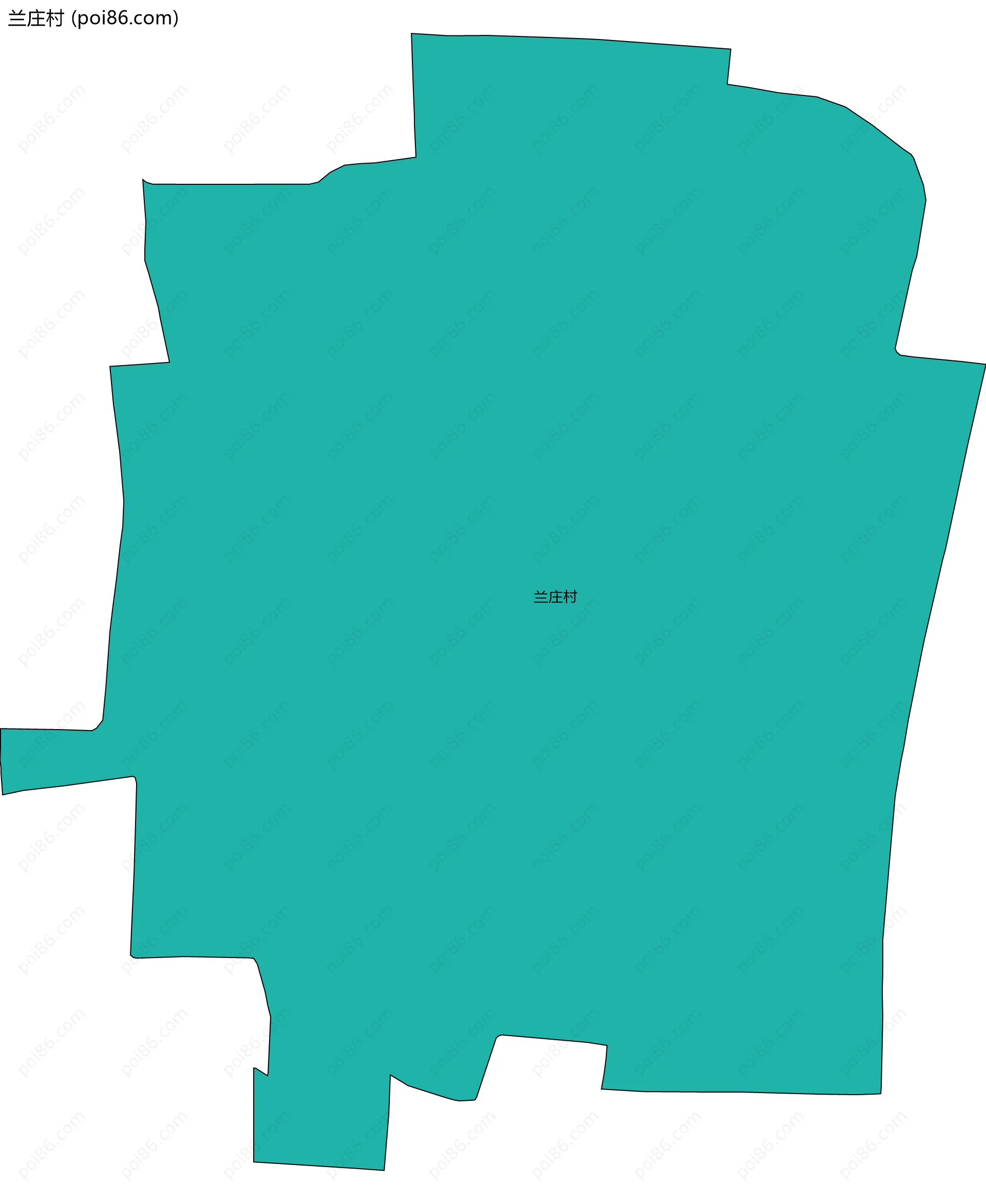兰庄村边界地图