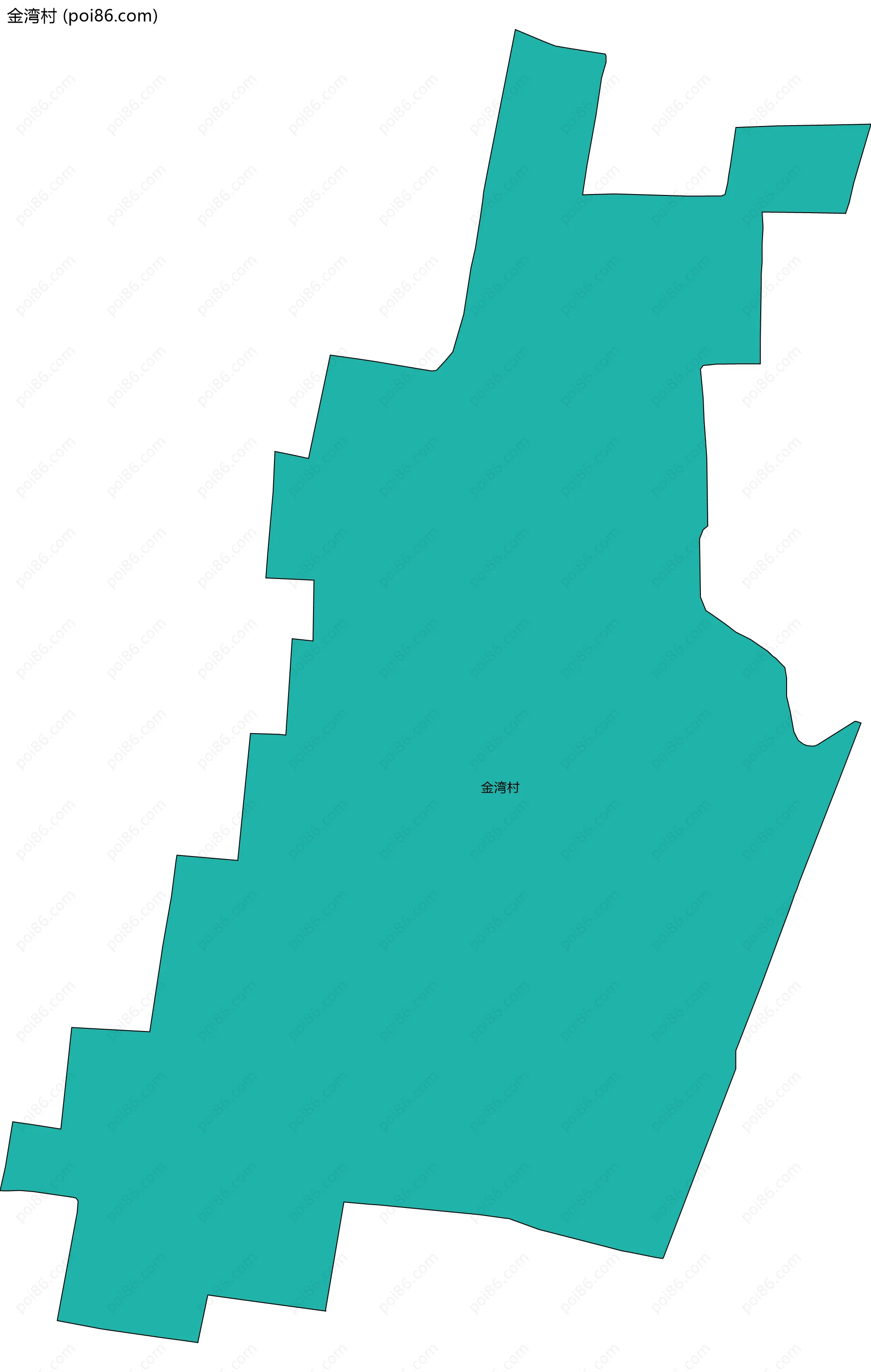 金湾村边界地图