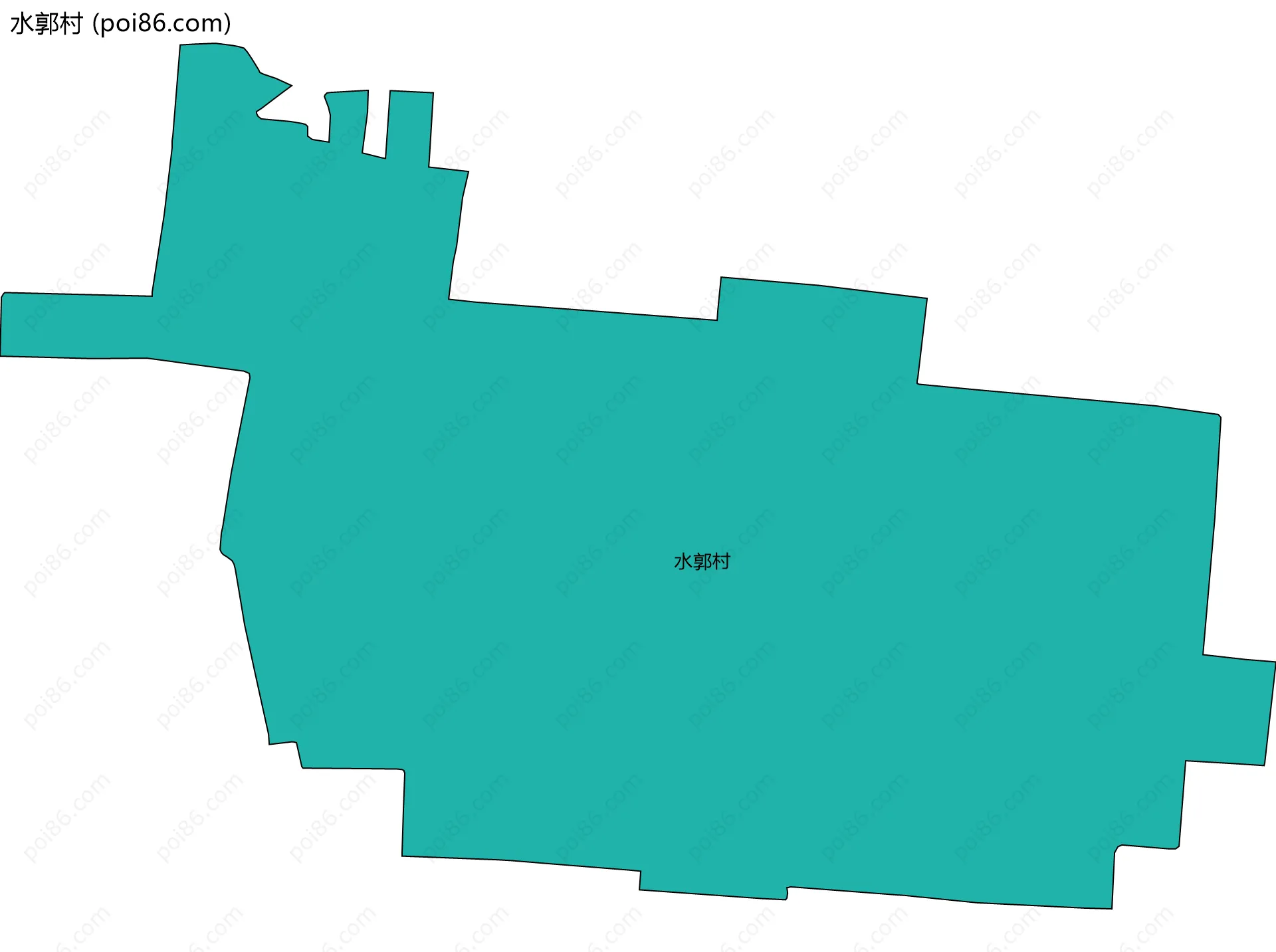水郭村边界地图