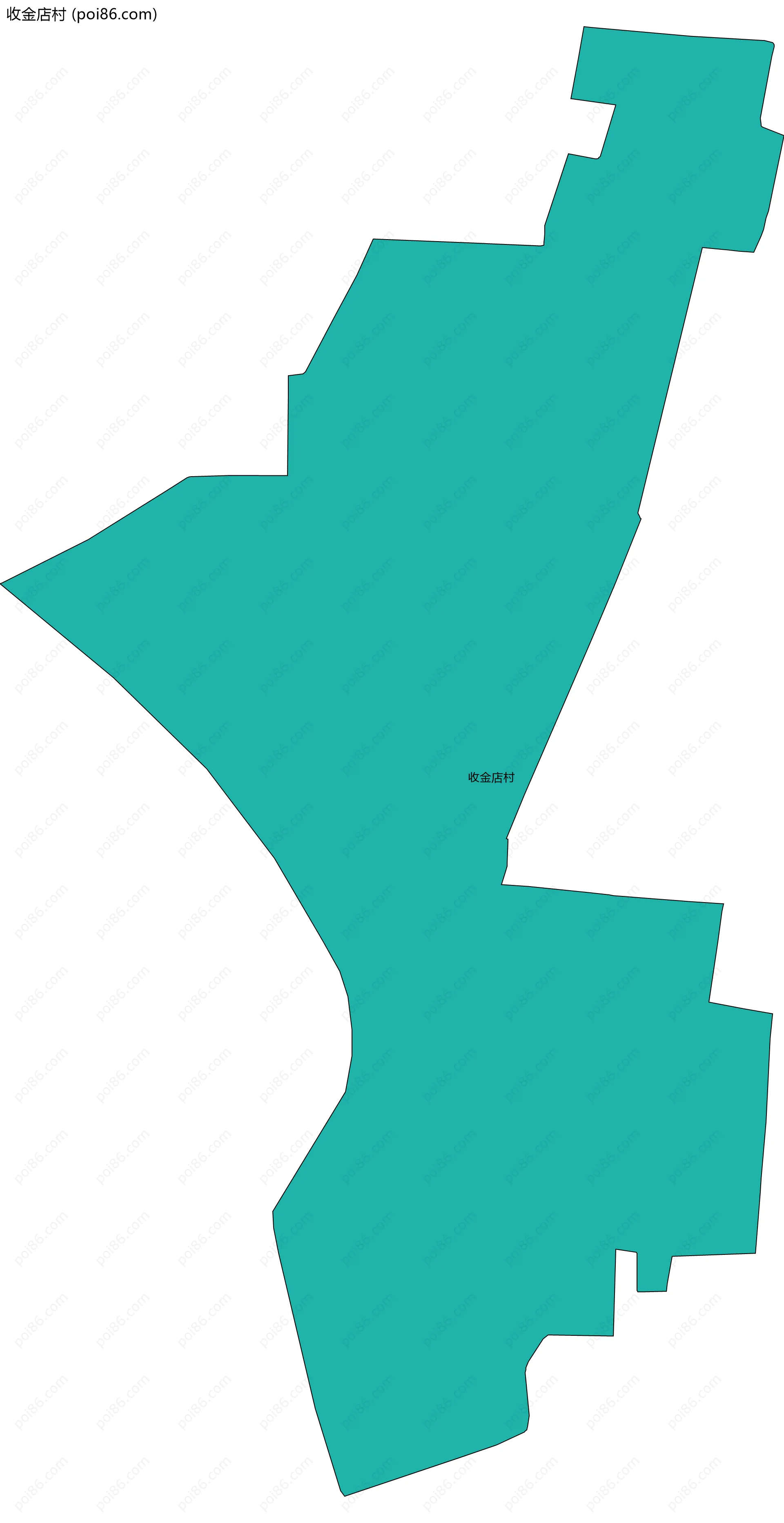 收金店村边界地图