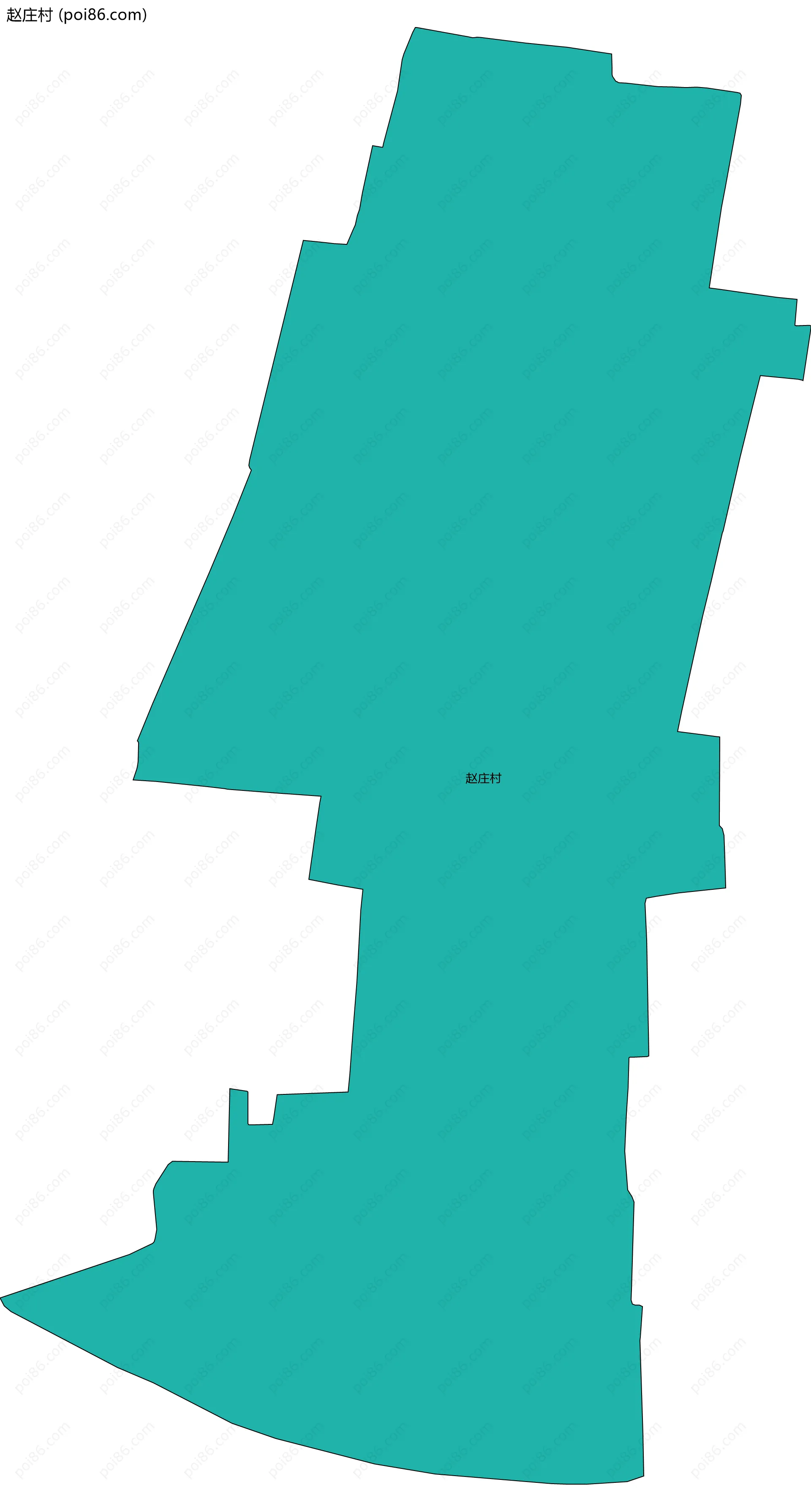 赵庄村边界地图