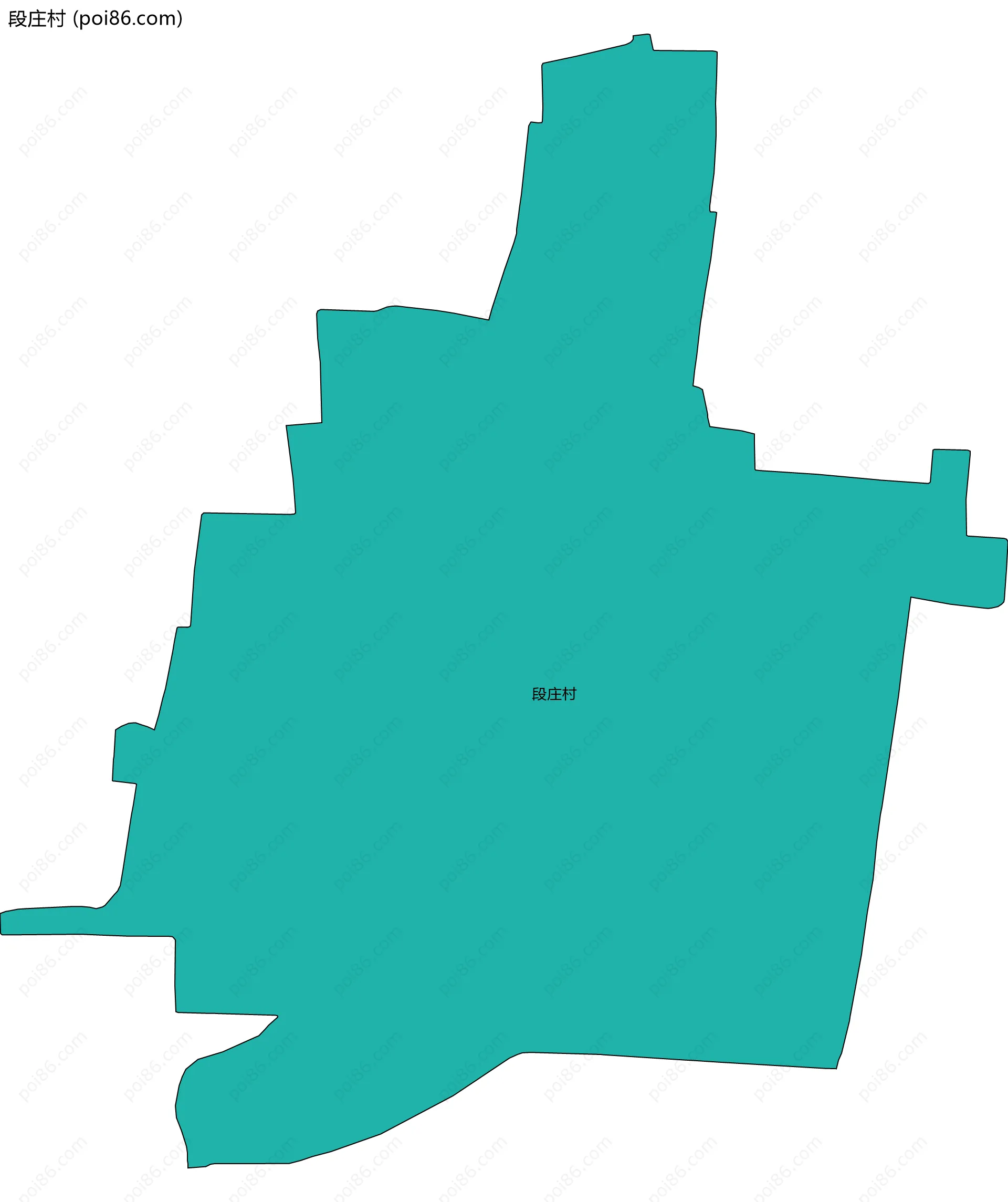 段庄村边界地图