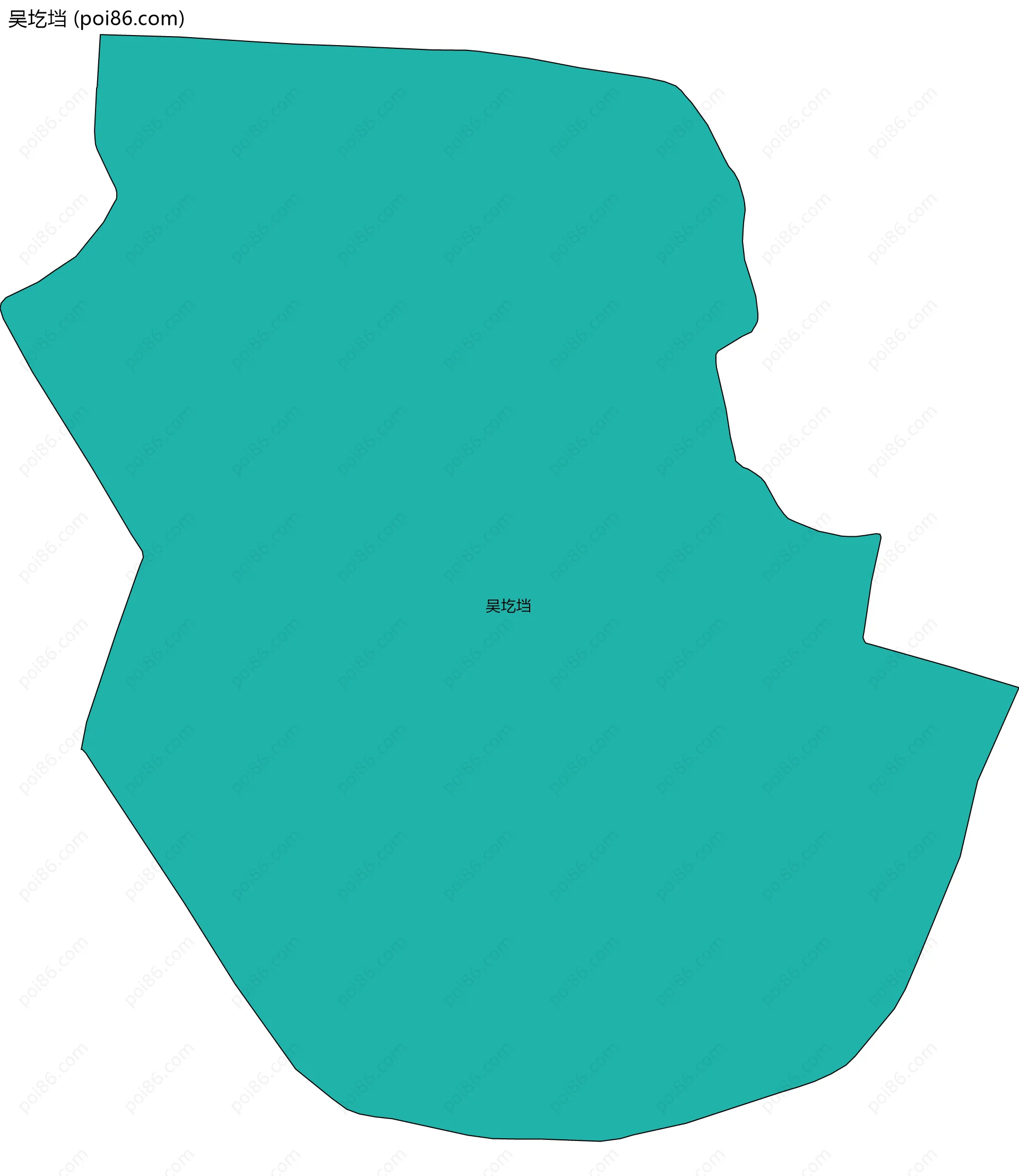 吴圪垱边界地图