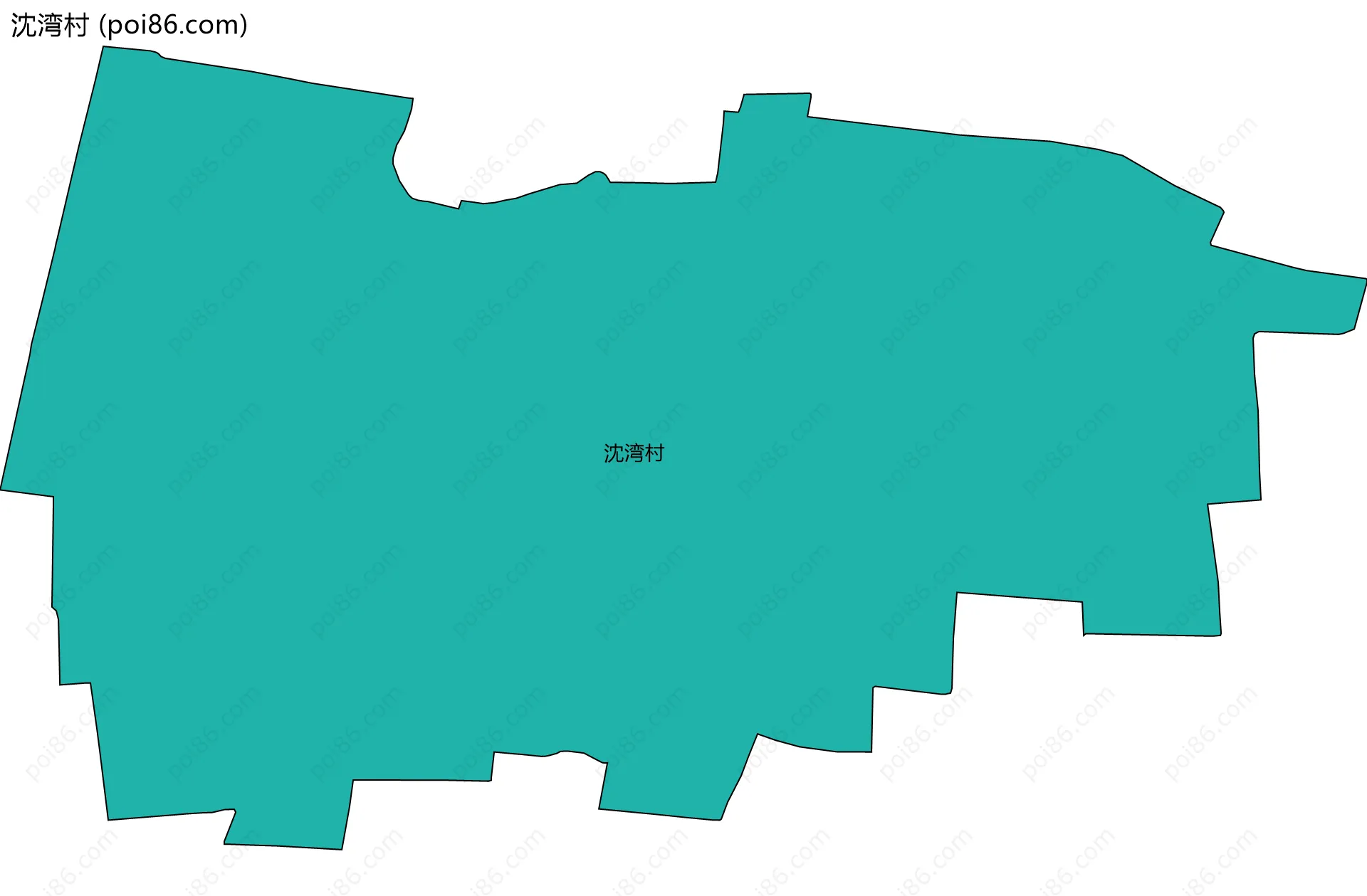 沈湾村边界地图