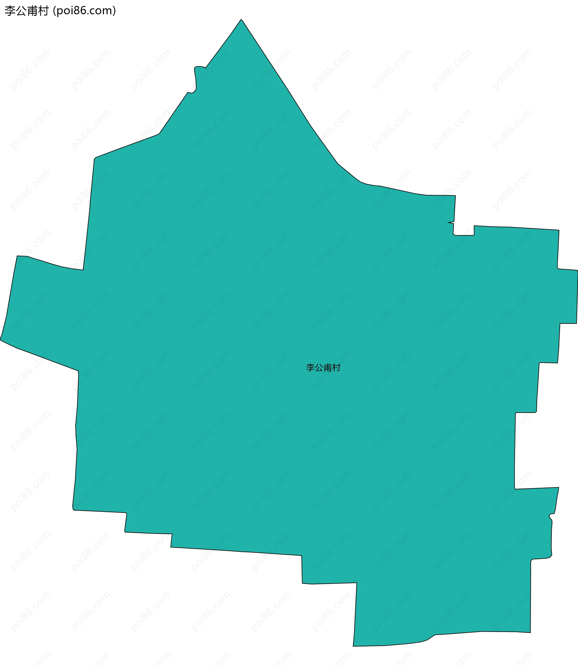 李公甫村边界地图