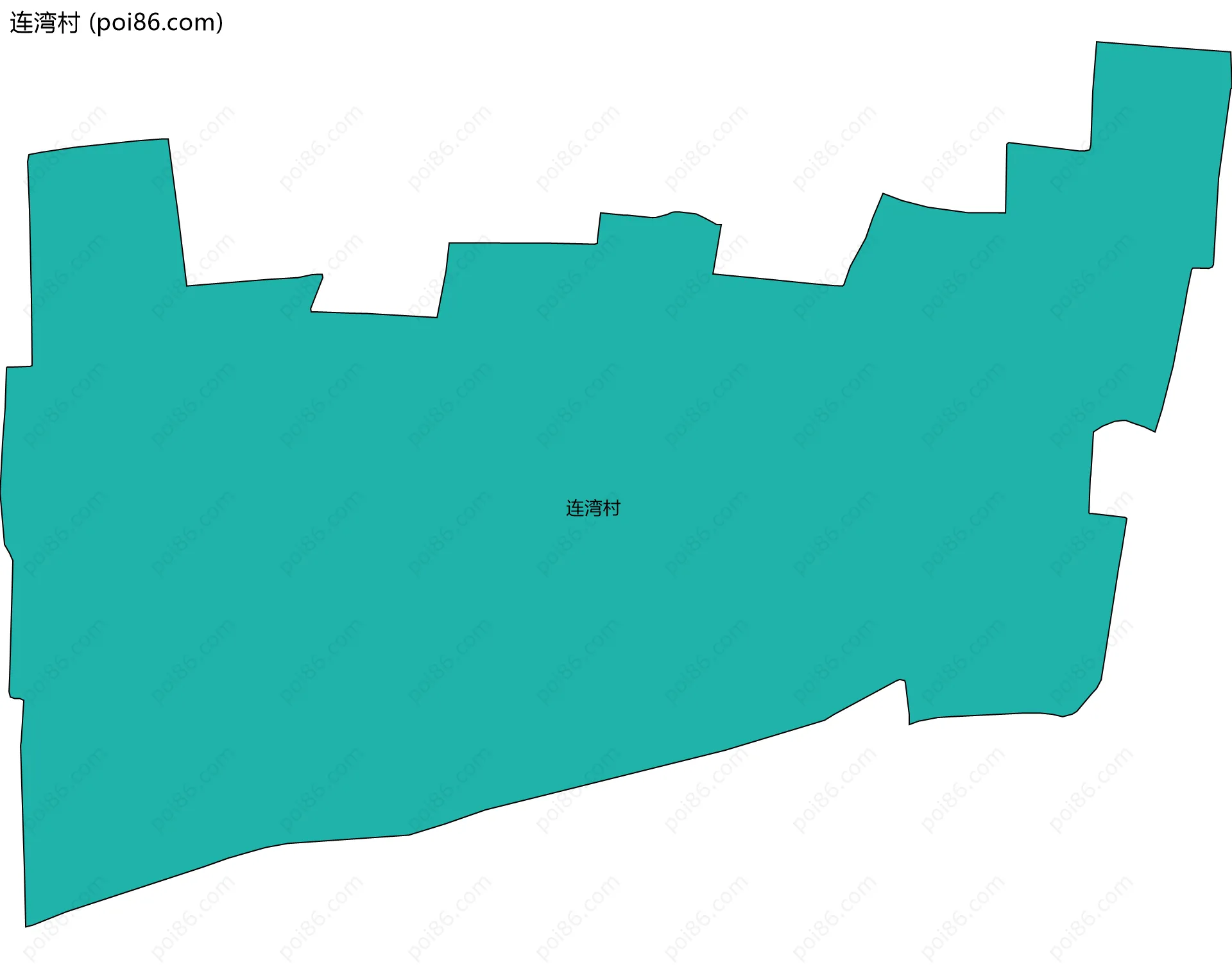 连湾村边界地图
