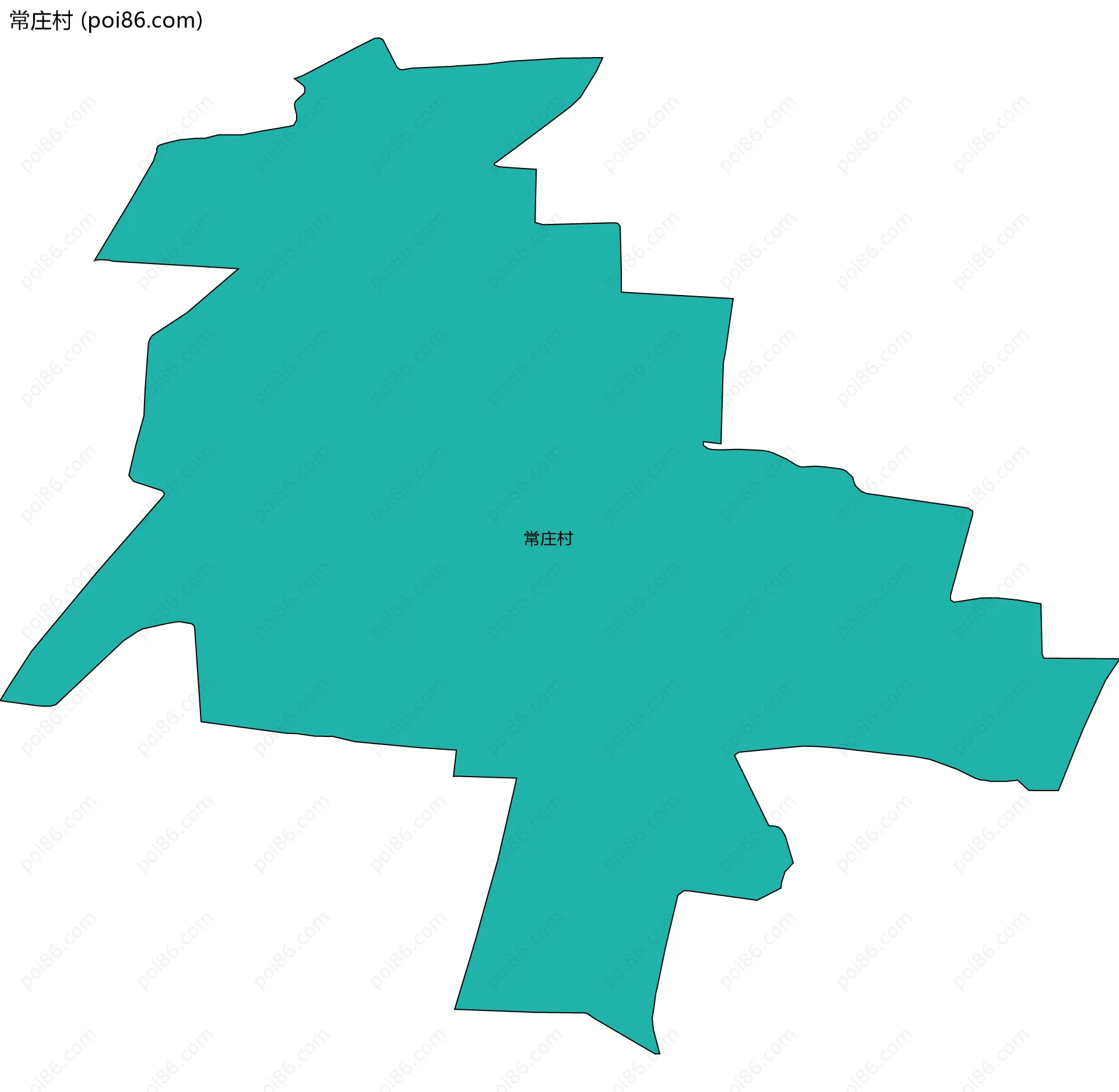 常庄村边界地图